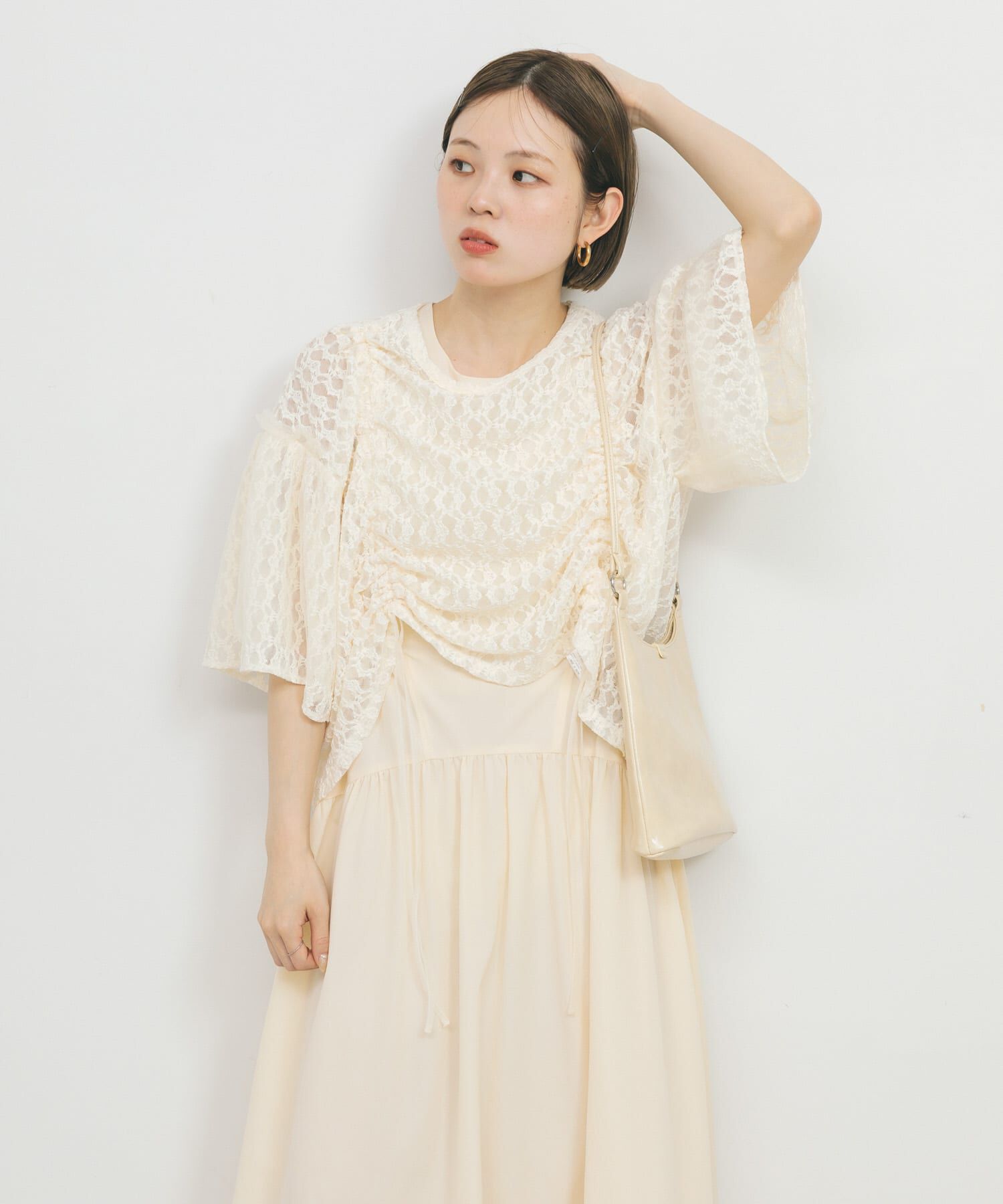  「ノースリーブドロストワンピース」|ワンピース|