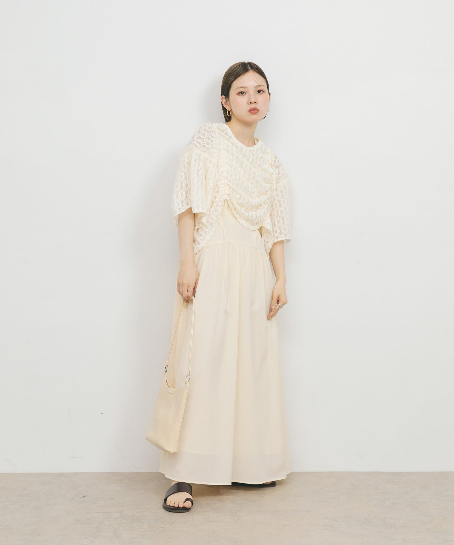  「ノースリーブドロストワンピース」|ワンピース|