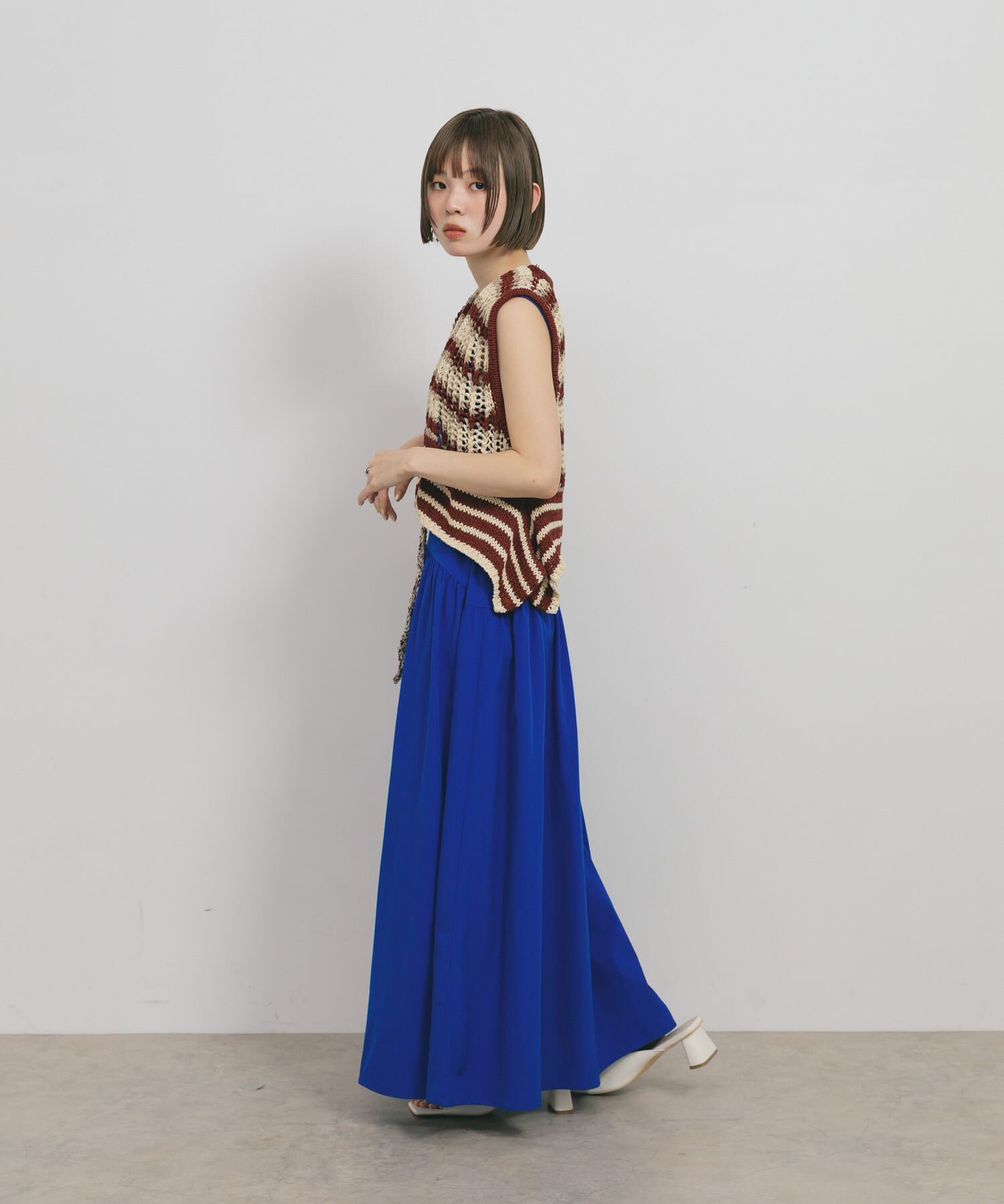  「ノースリーブドロストワンピース」|ワンピース|