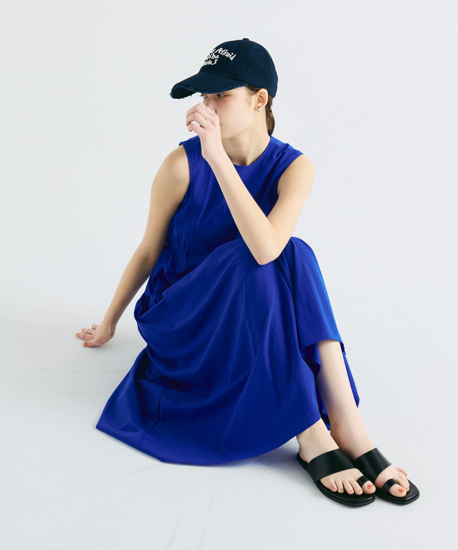  「ノースリーブドロストワンピース」|ワンピース|