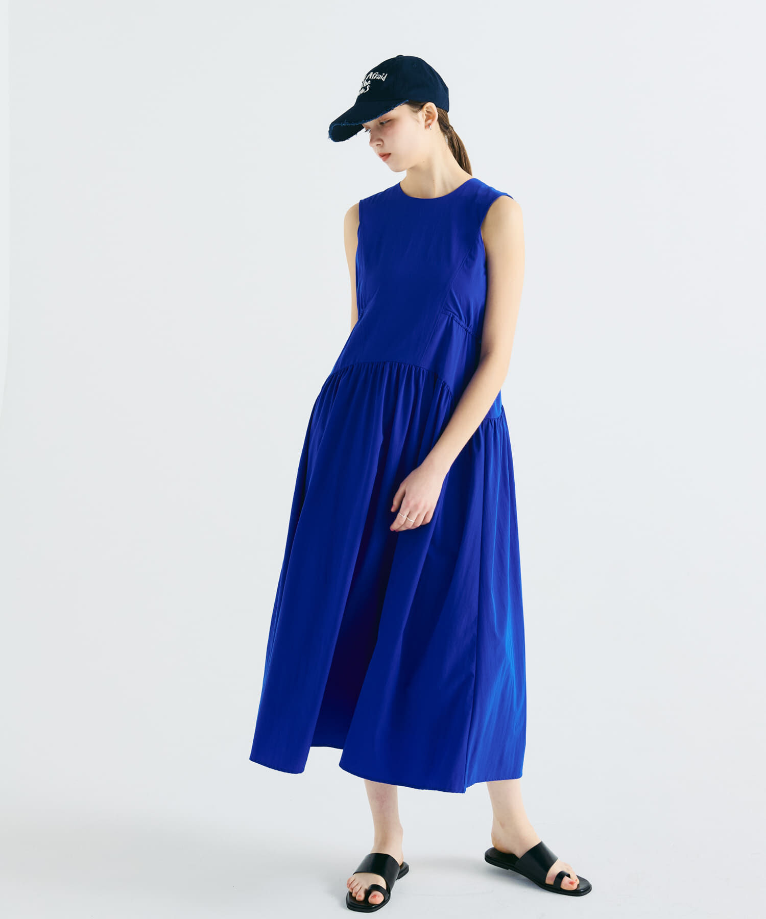  「ノースリーブドロストワンピース」|ワンピース|