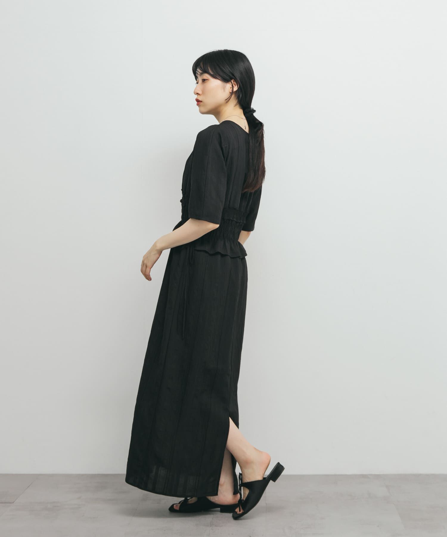  「フリルシャーリングドッキングワンピース」|ワンピース|