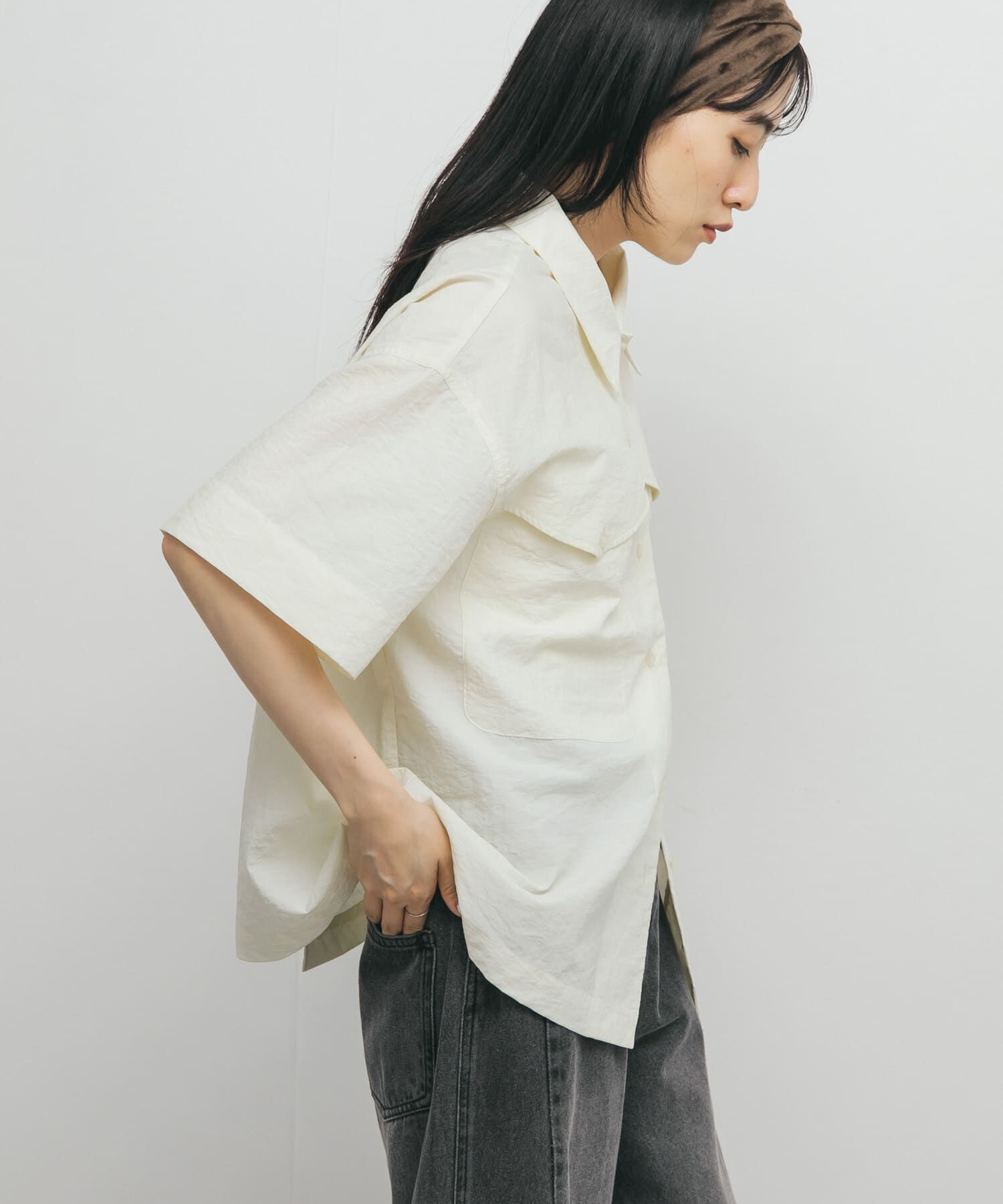  「ポケットデザインルーズシャツ」|シャツ・ブラウス|