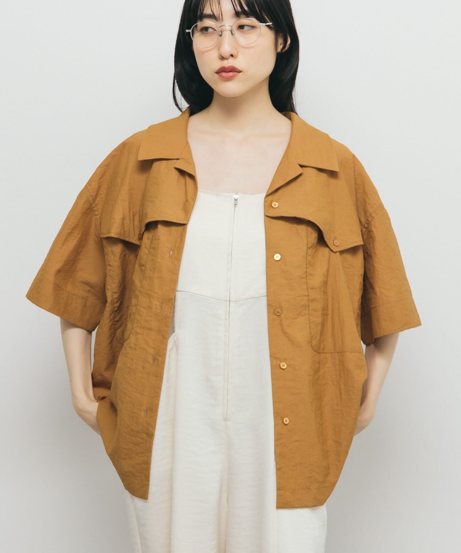  「ポケットデザインルーズシャツ」|シャツ・ブラウス|