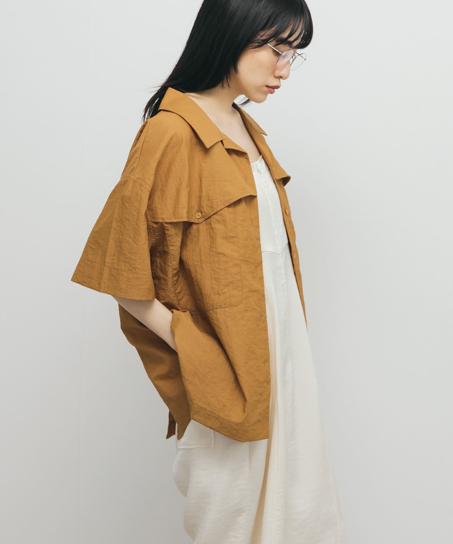  「ポケットデザインルーズシャツ」|シャツ・ブラウス|