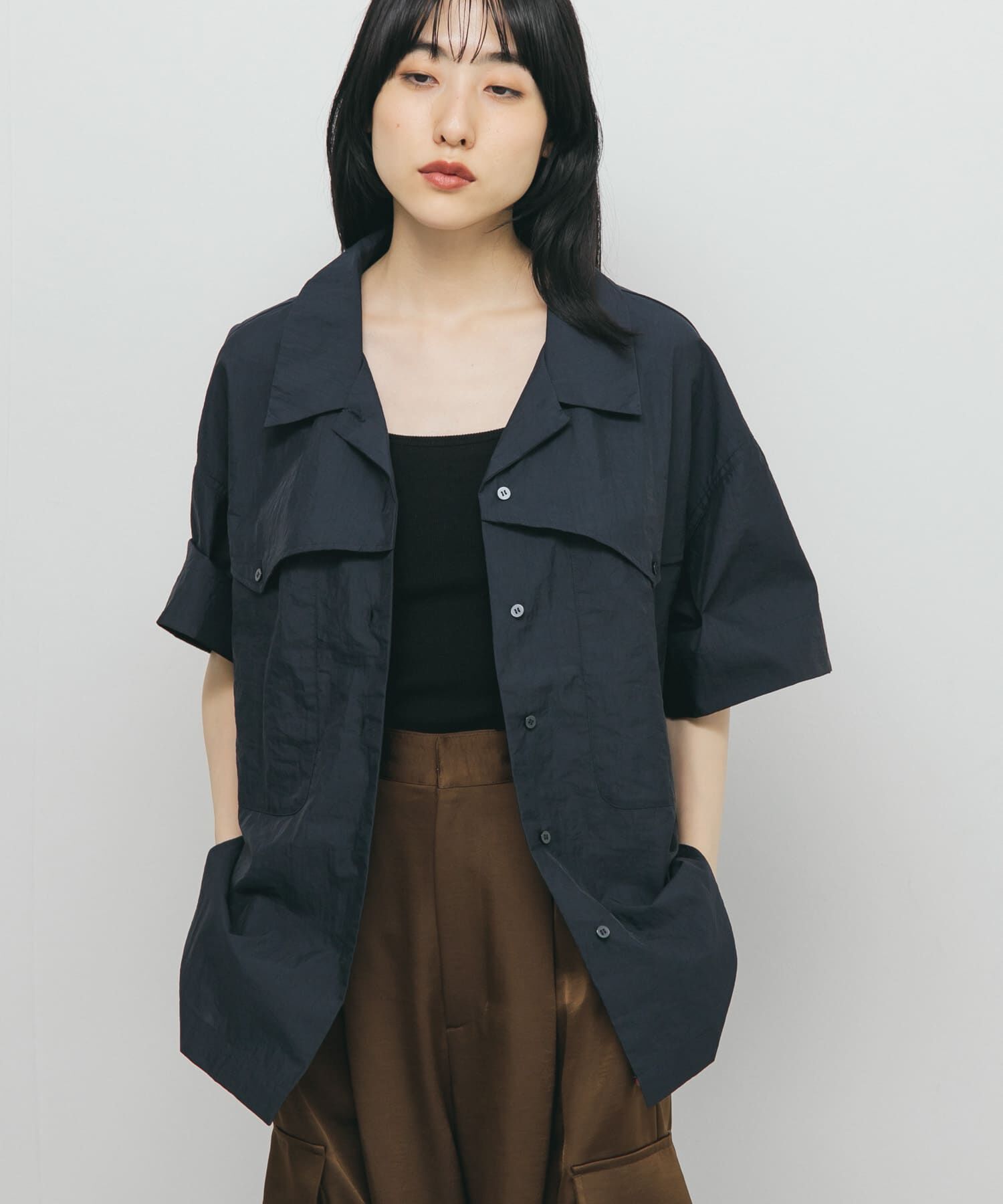  「ポケットデザインルーズシャツ」|シャツ・ブラウス|