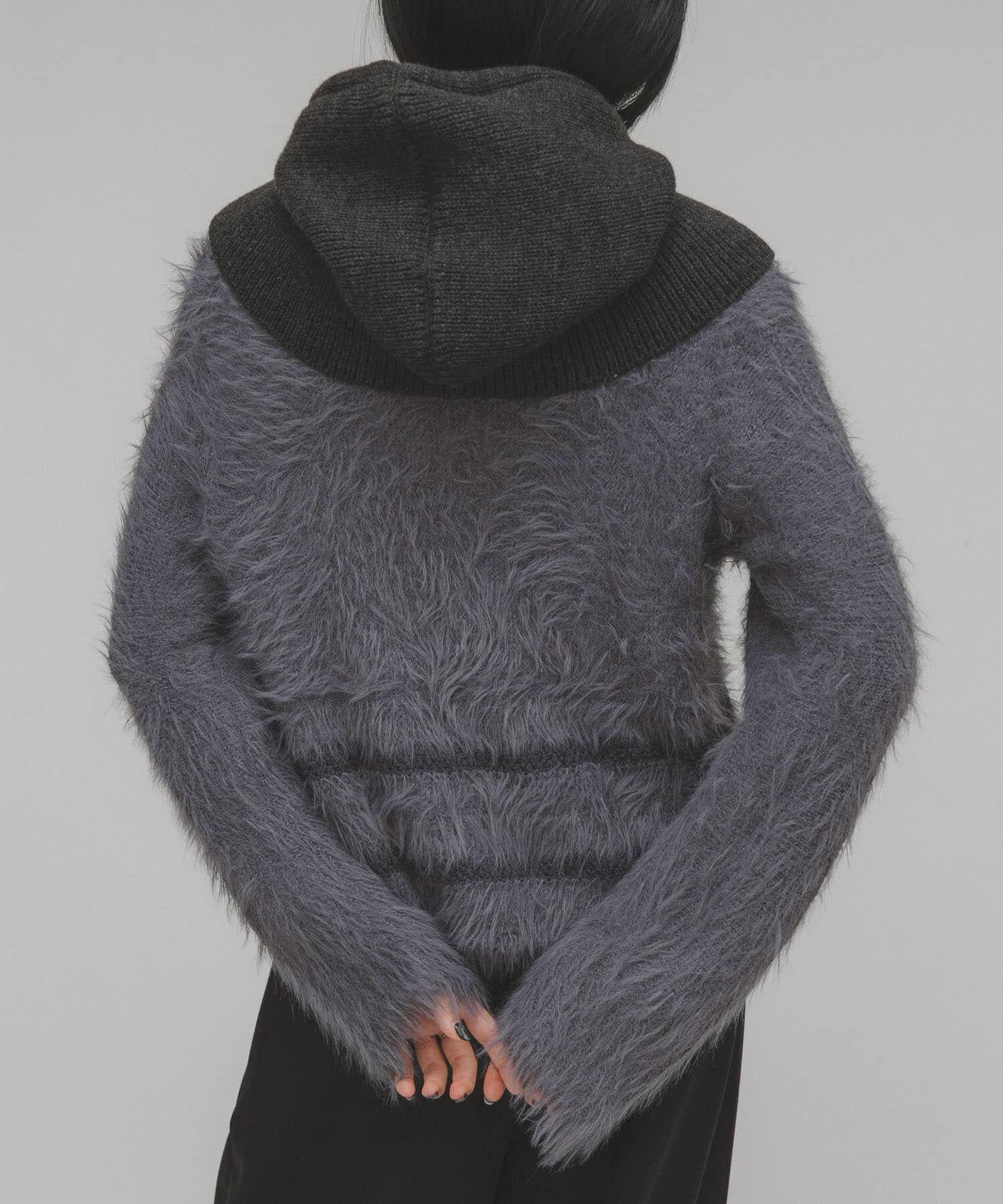  「ラインデザインシャギーニット」|ニット・セーター|