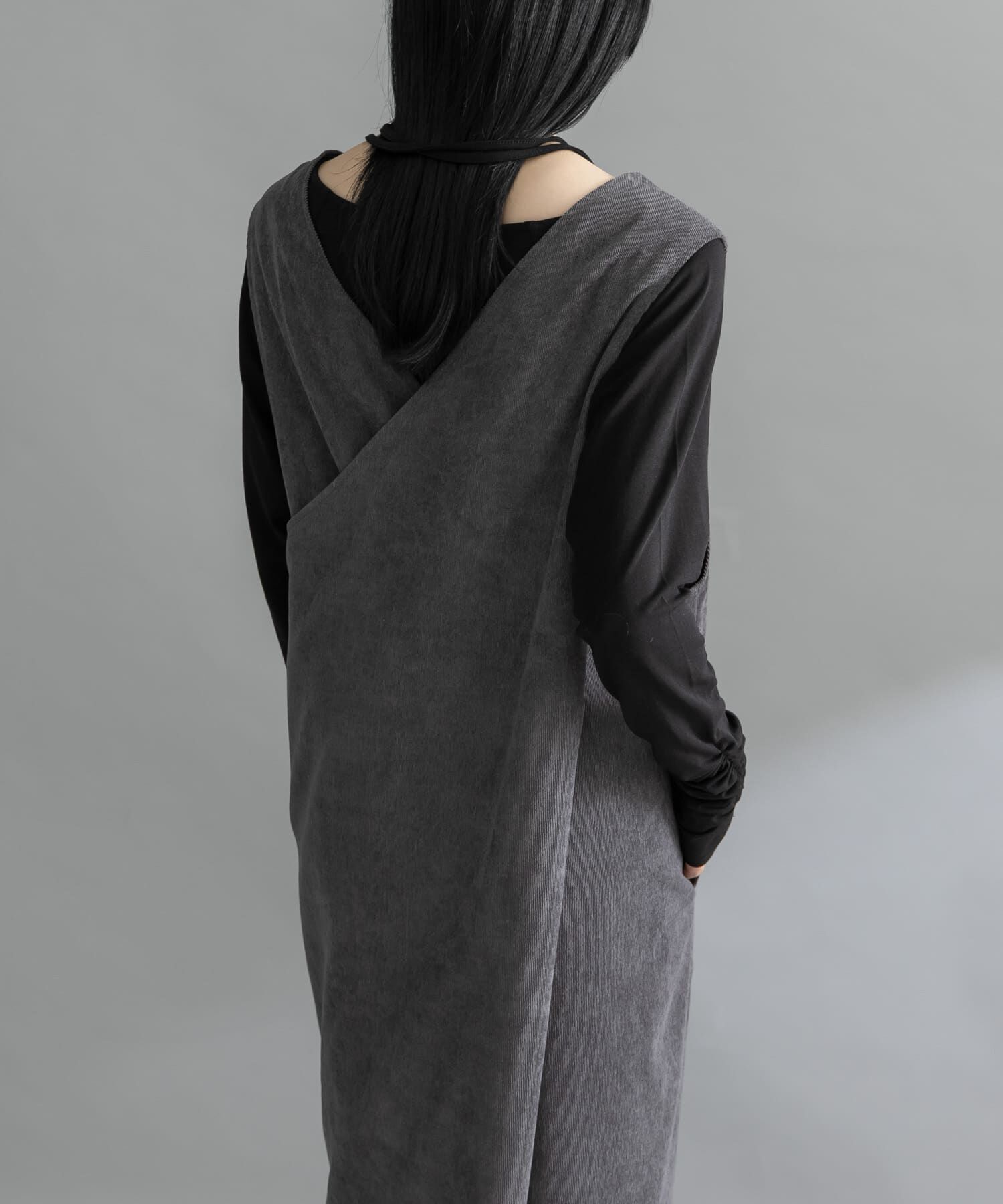  「『WEB限定』コーデュロイクロスジャンパースカート」|ワンピース|