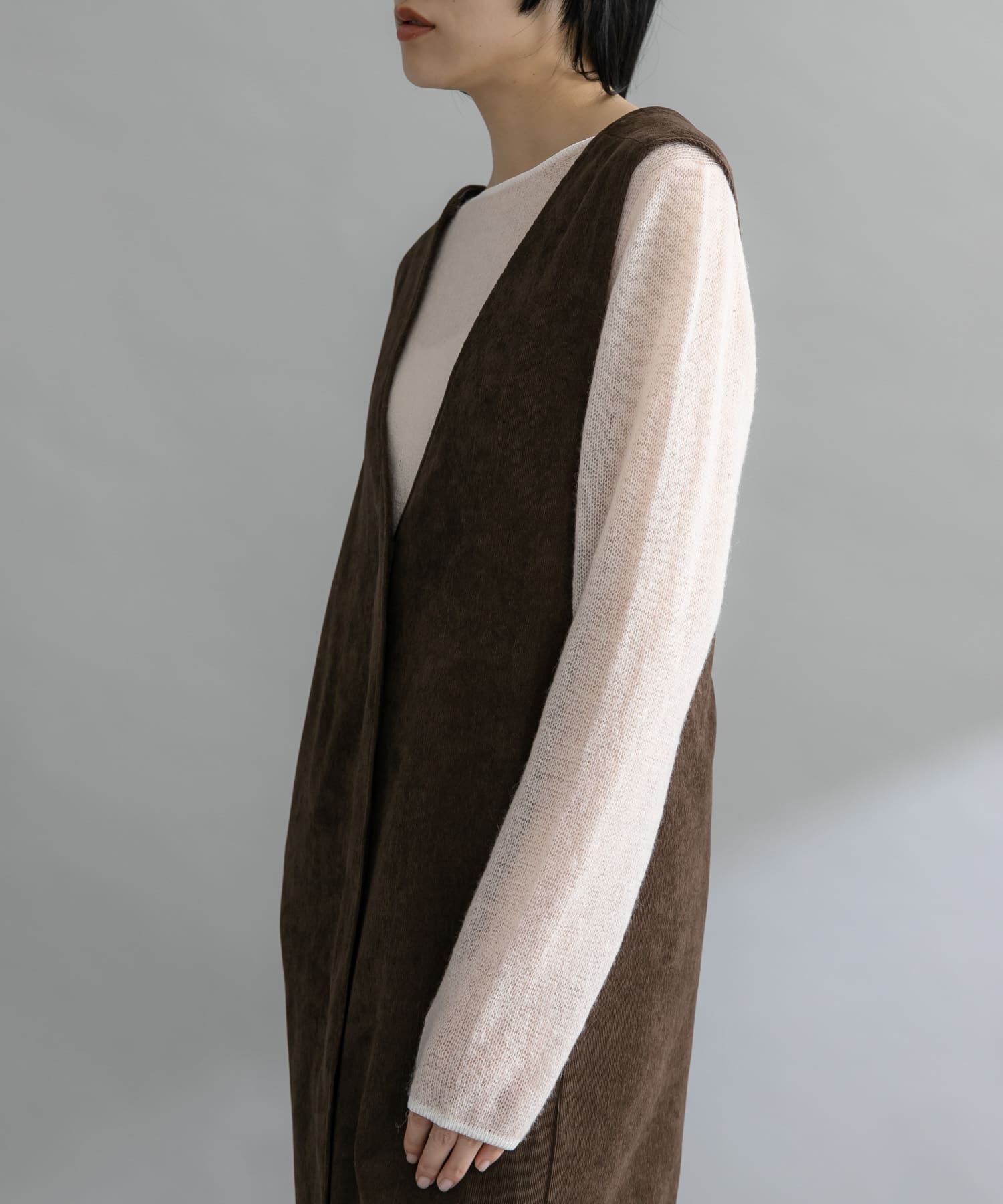  「『WEB限定』コーデュロイクロスジャンパースカート」|ワンピース|