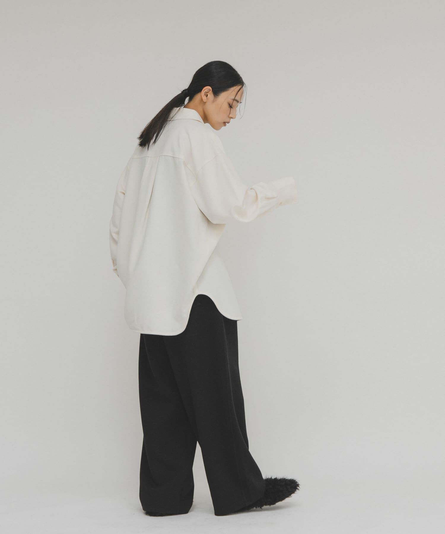  「ウールMIXルーズシャツ」|シャツ・ブラウス|