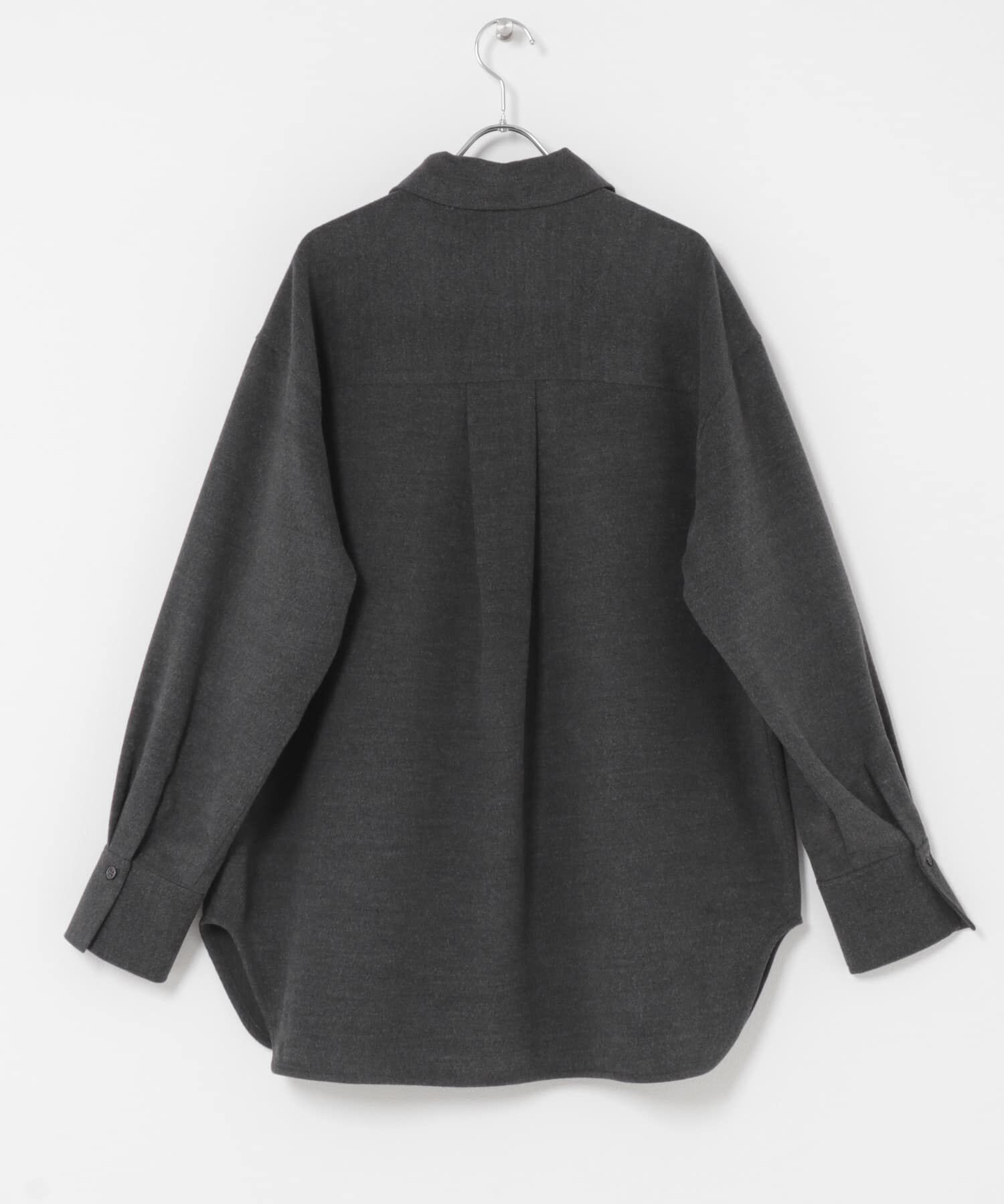  「ウールMIXルーズシャツ」|シャツ・ブラウス|