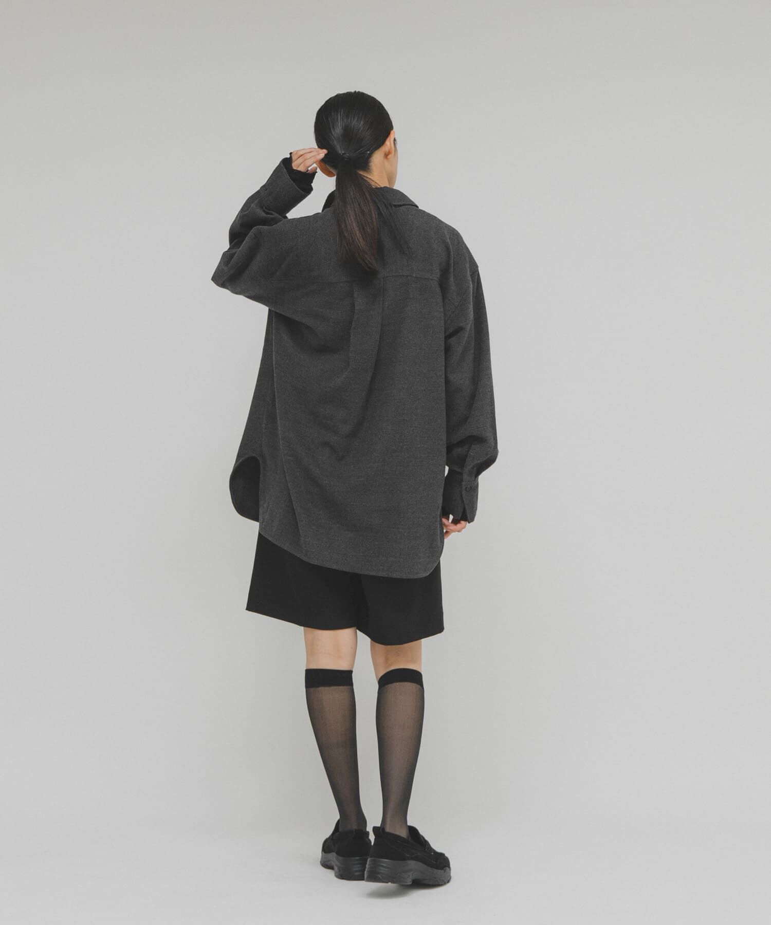  「ウールMIXルーズシャツ」|シャツ・ブラウス|