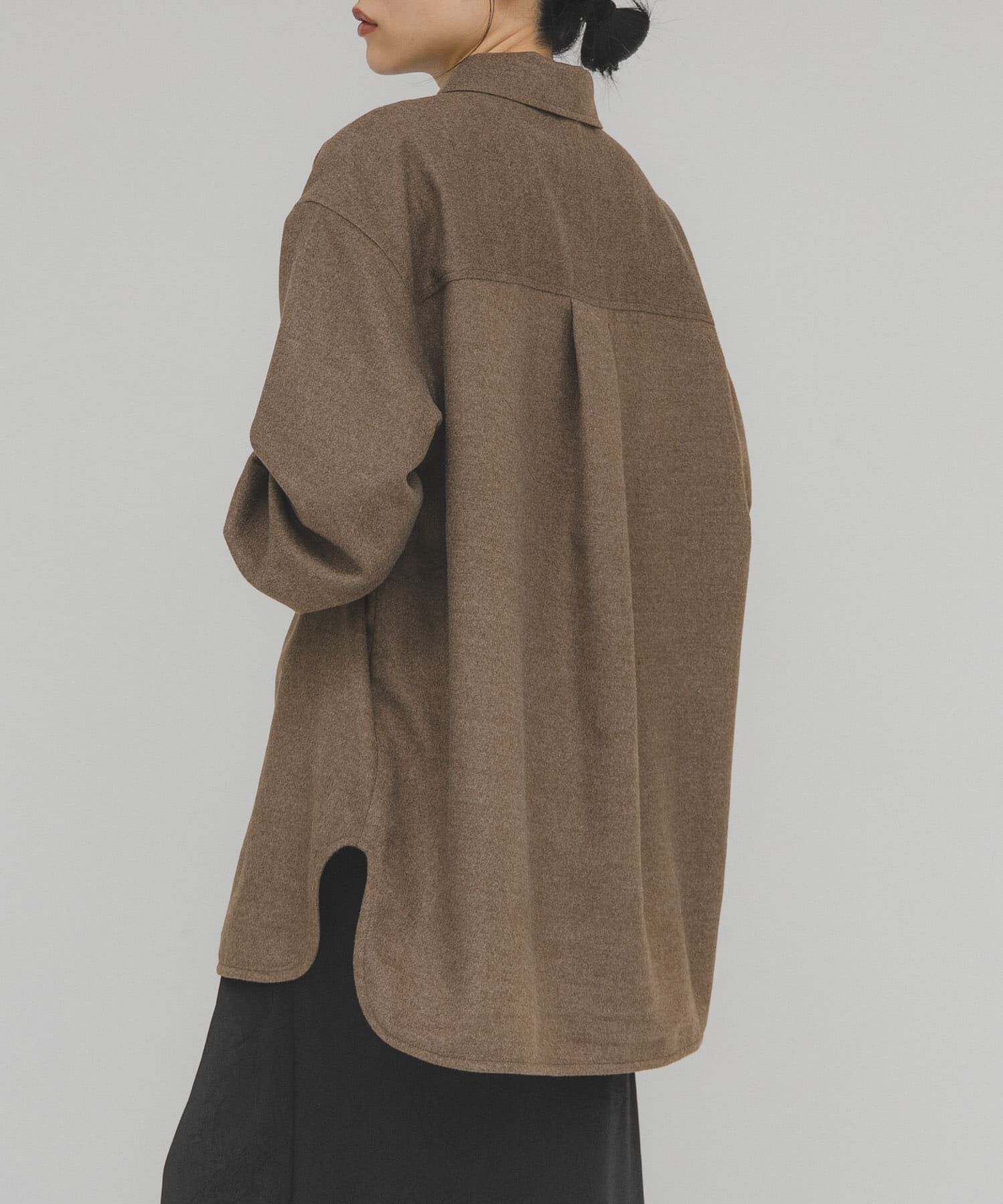  「ウールMIXルーズシャツ」|シャツ・ブラウス|