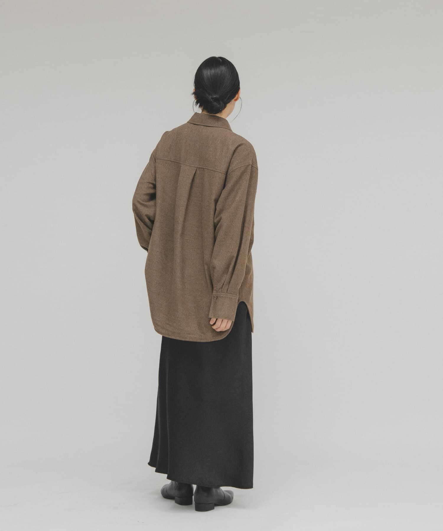  「ウールMIXルーズシャツ」|シャツ・ブラウス|