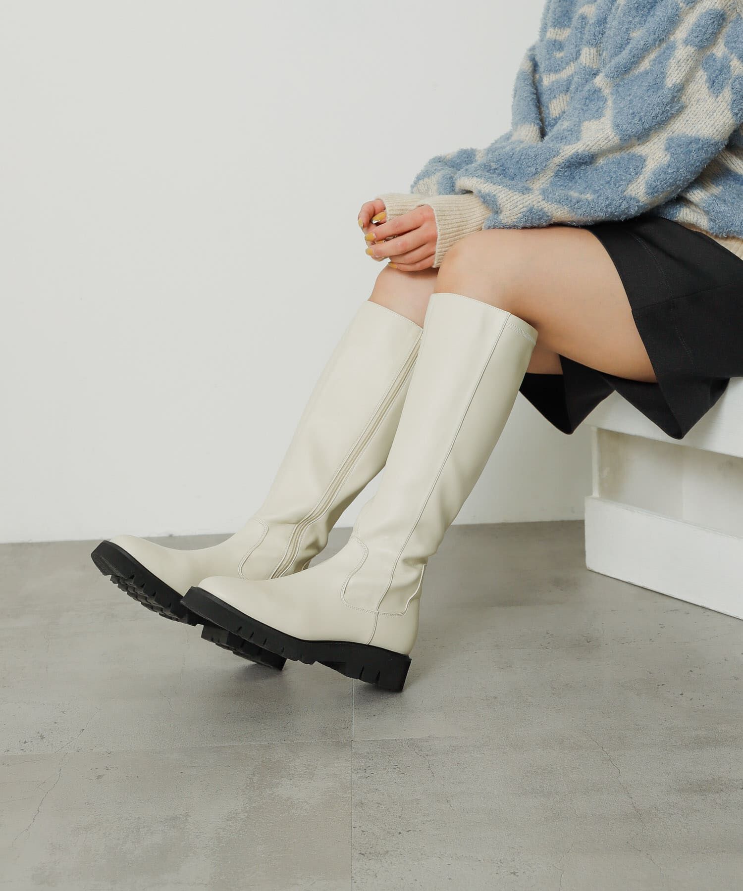 SENSE OF PLACE by URBAN RESEARCH「トラックソールロングブーツ」|ショートブーツ|