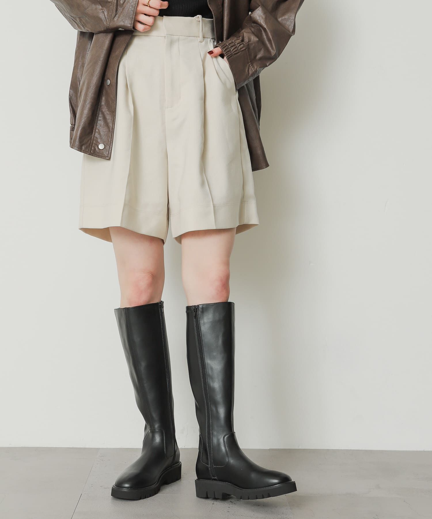 SENSE OF PLACE by URBAN RESEARCH「トラックソールロングブーツ」|ショートブーツ|