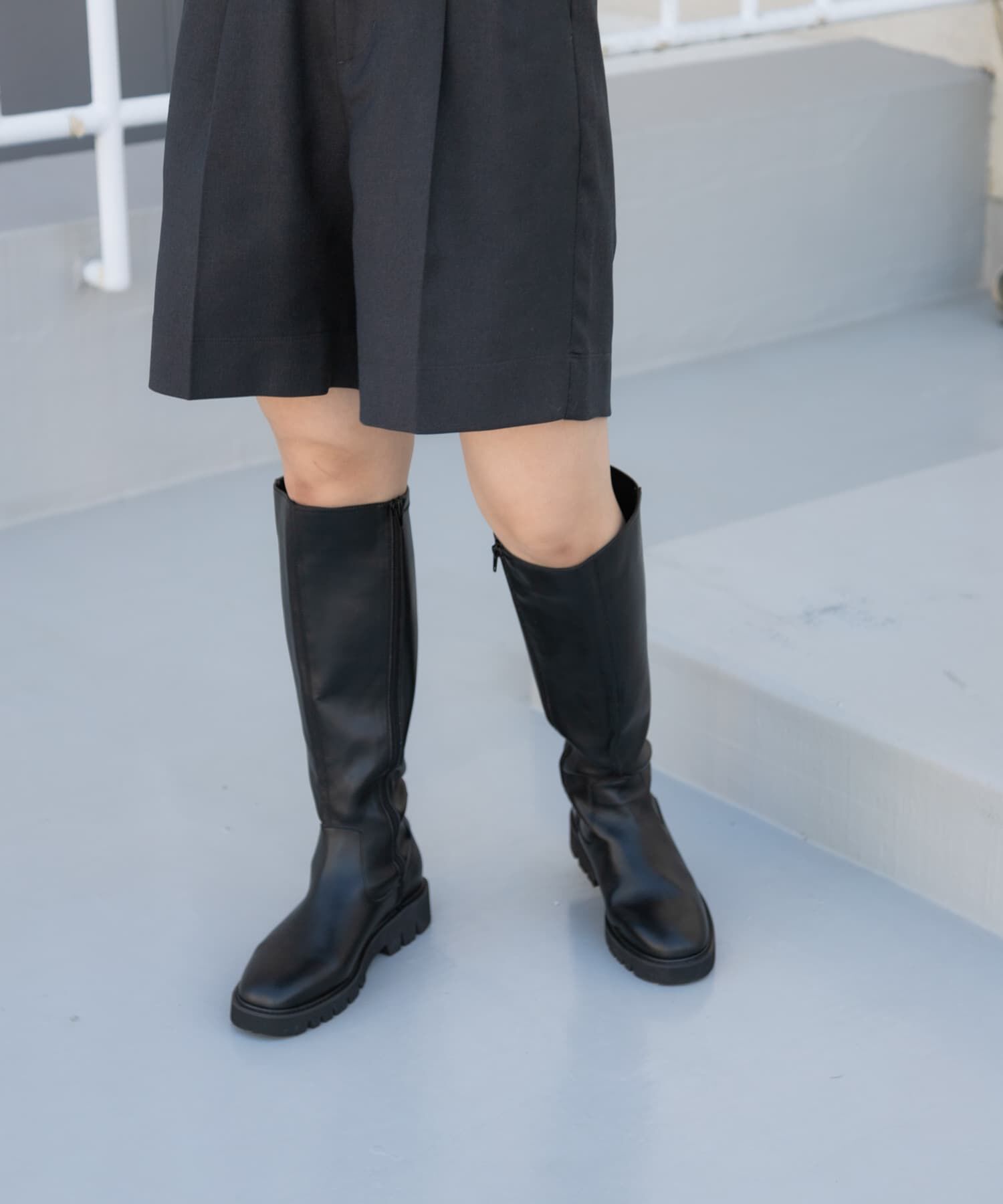 SENSE OF PLACE by URBAN RESEARCH「トラックソールロングブーツ」|ショートブーツ|