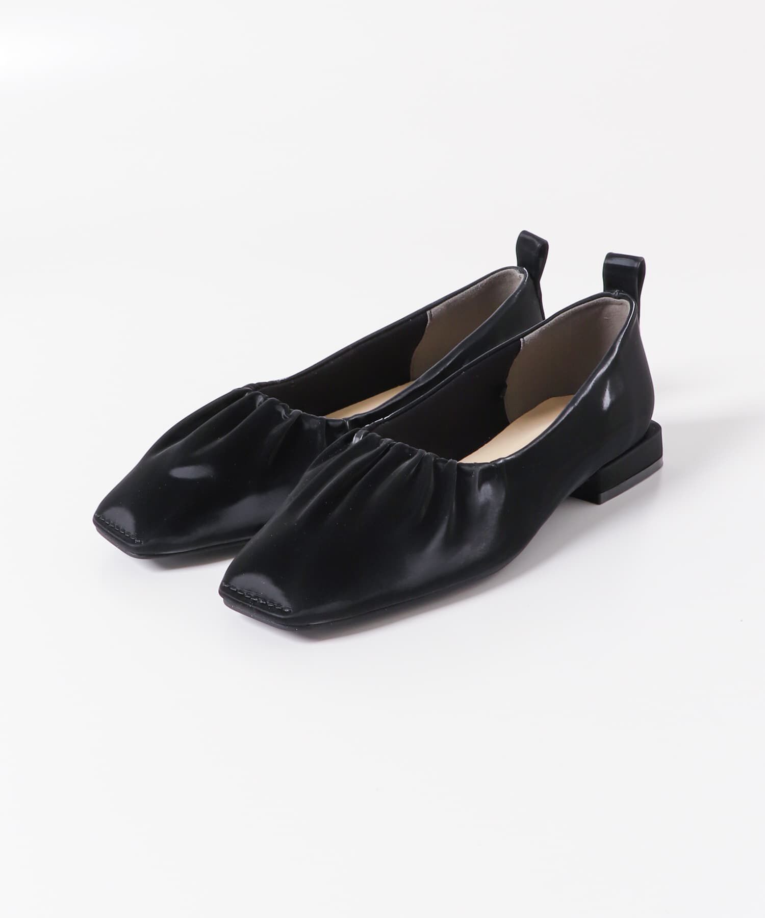 SENSE OF PLACE by URBAN RESEARCH「シャイニーギャザーフラットシューズ」|パンプス|