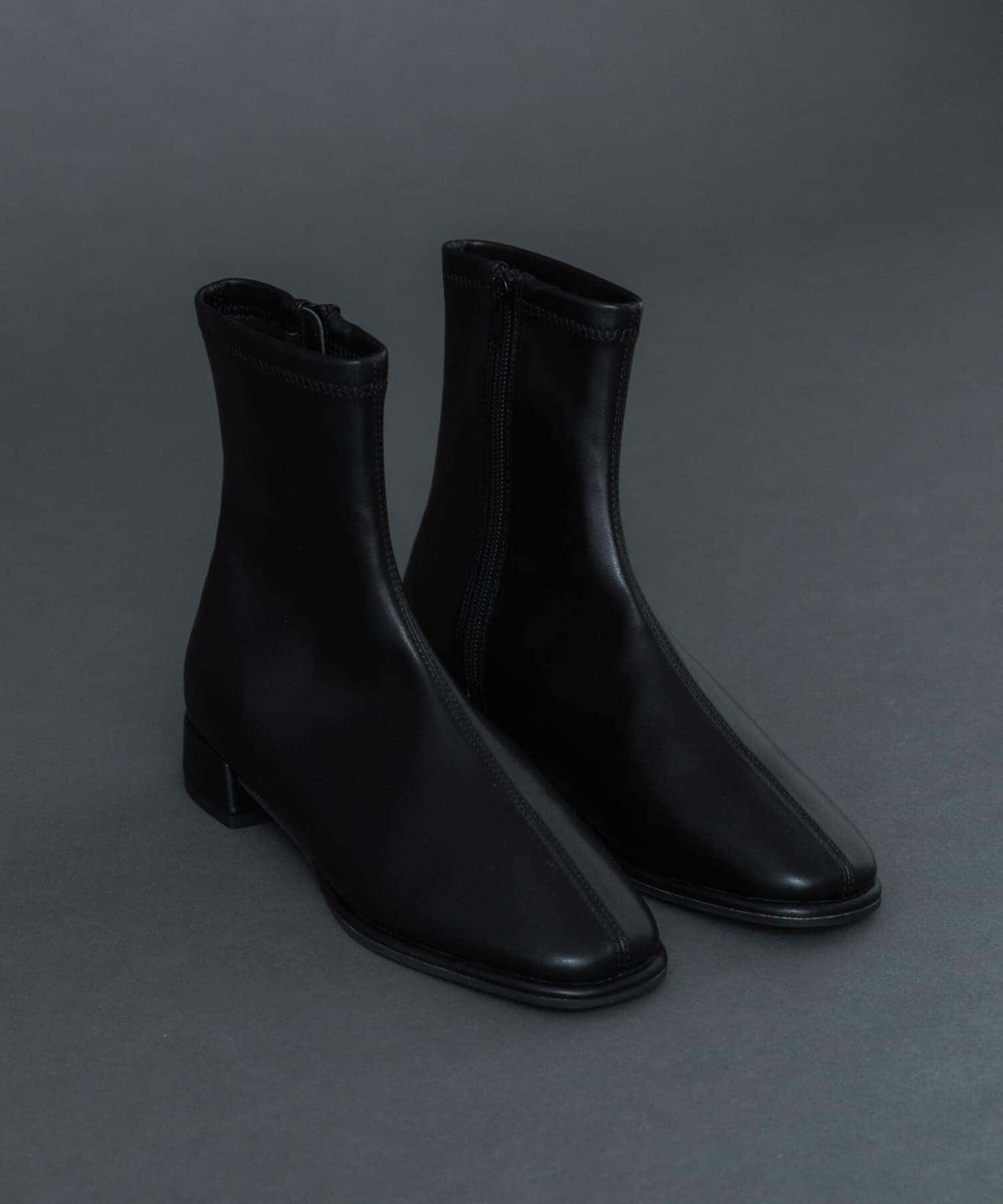 SENSE OF PLACE by URBAN RESEARCH「スクエアトゥセンターシームストレッチローブーツ」|ショートブーツ|