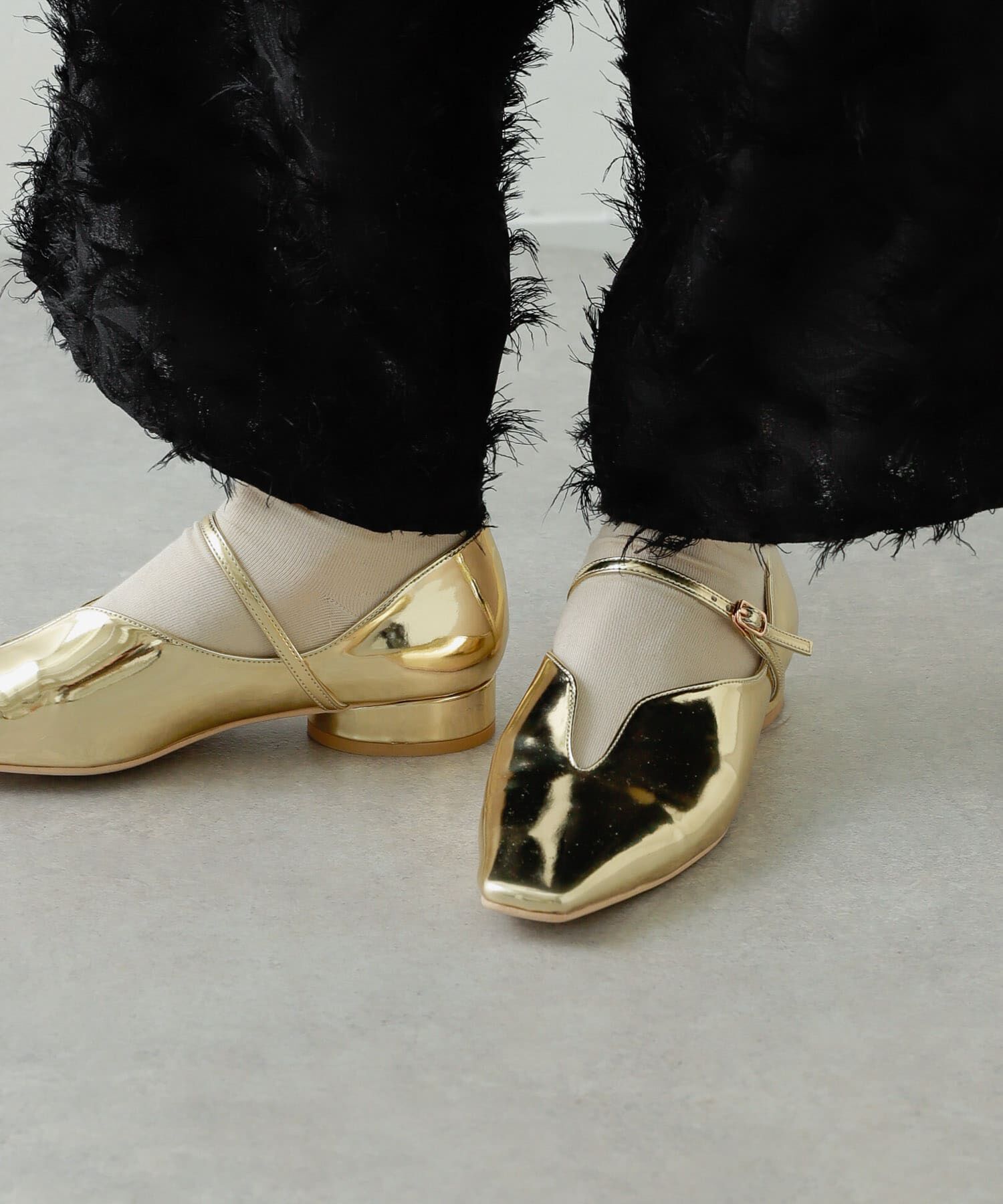 SENSE OF PLACE by URBAN RESEARCH「メタリックポインテッドシューズ」|パンプス|