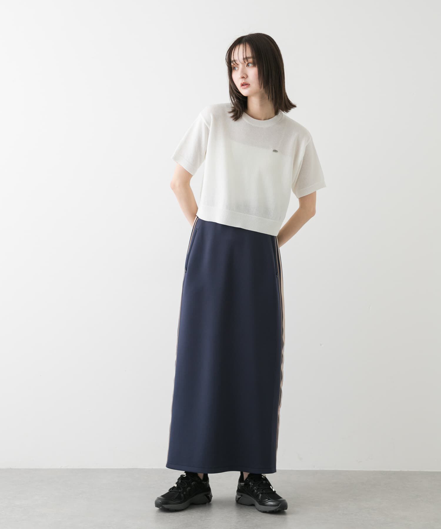 SENSE OF PLACE by URBAN RESEARCH「クルーネッククロップドセーター」|ニット・セーター|