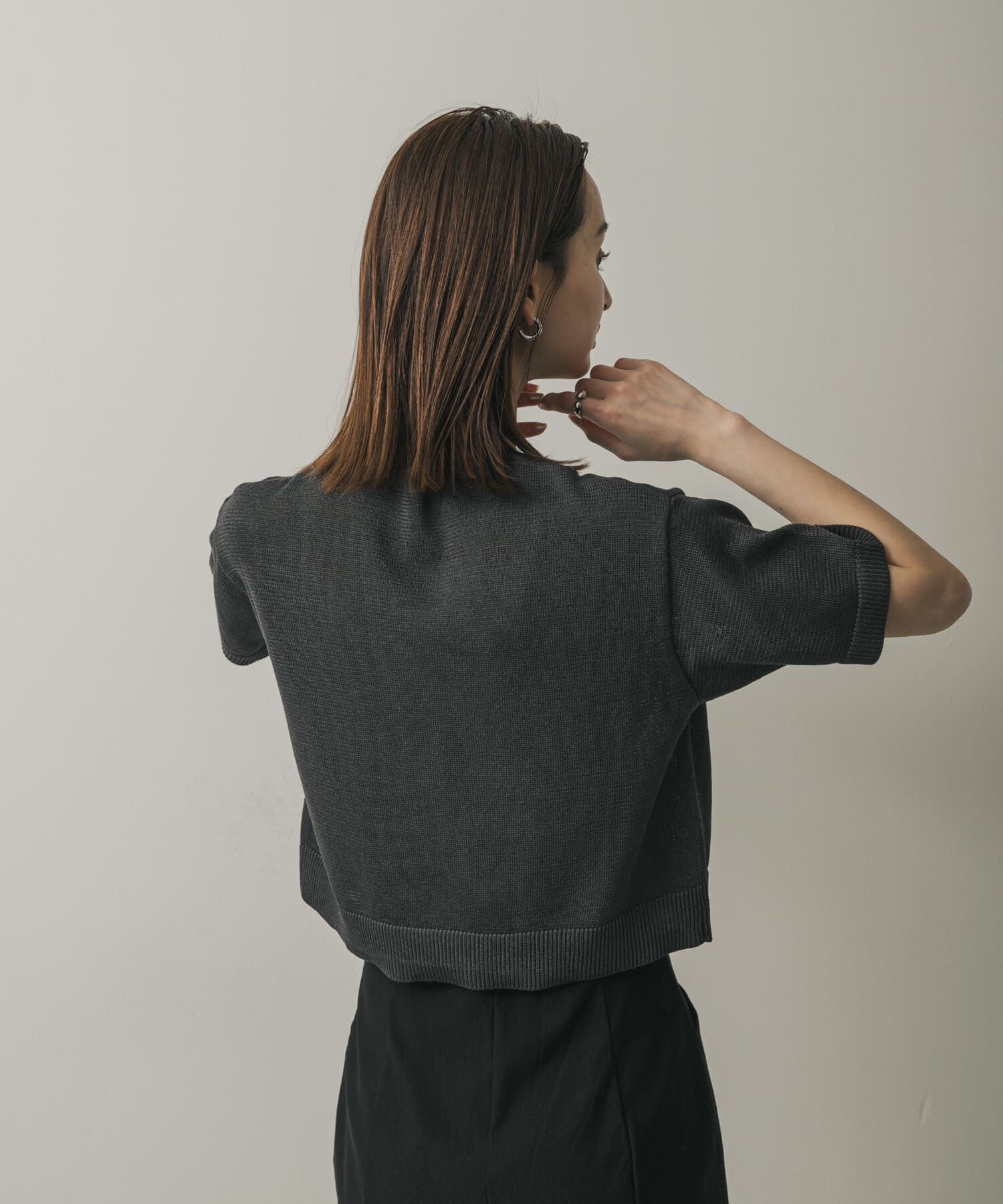 SENSE OF PLACE by URBAN RESEARCH「クルーネッククロップドセーター」|ニット・セーター|