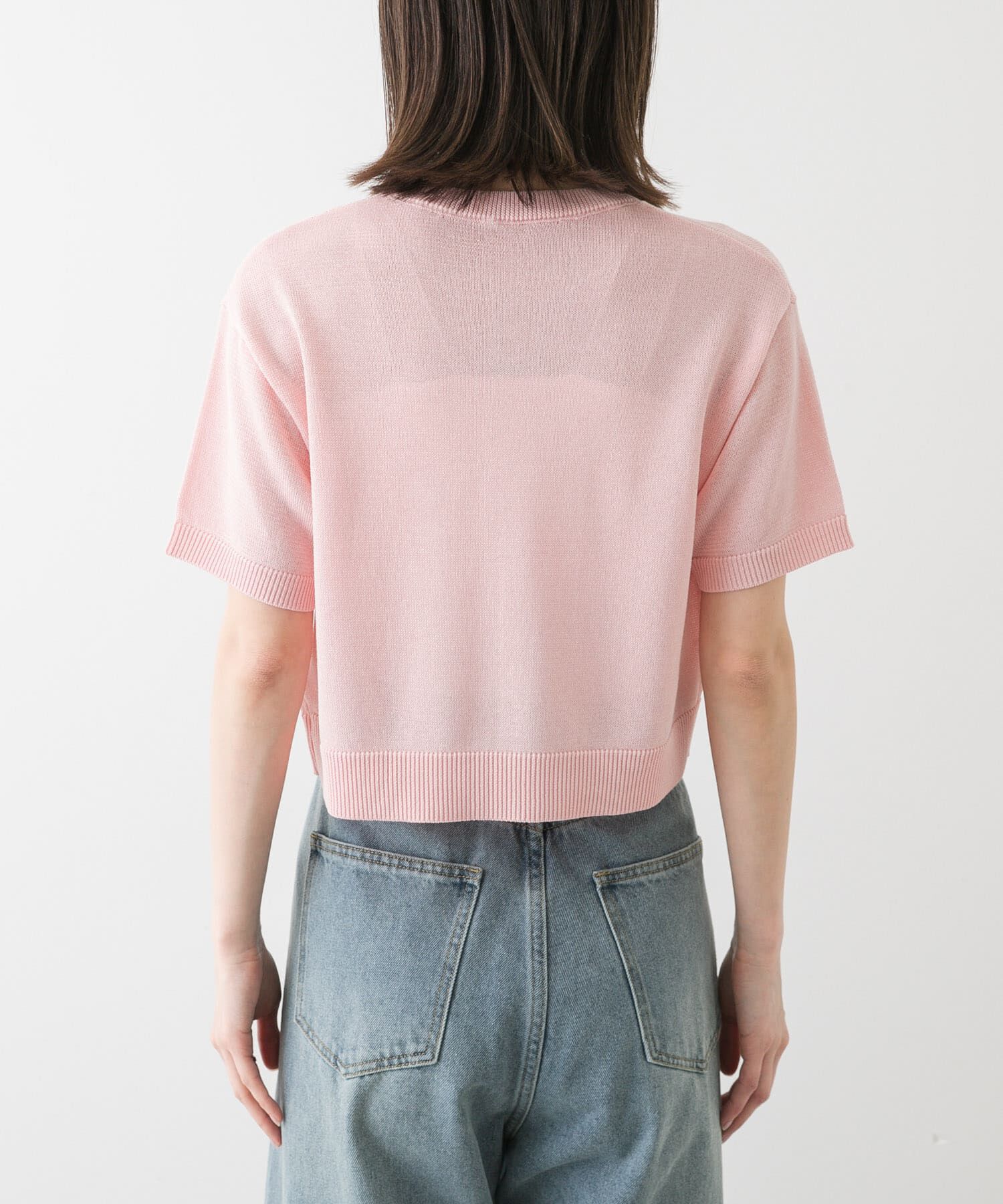 SENSE OF PLACE by URBAN RESEARCH「クルーネッククロップドセーター」|ニット・セーター|