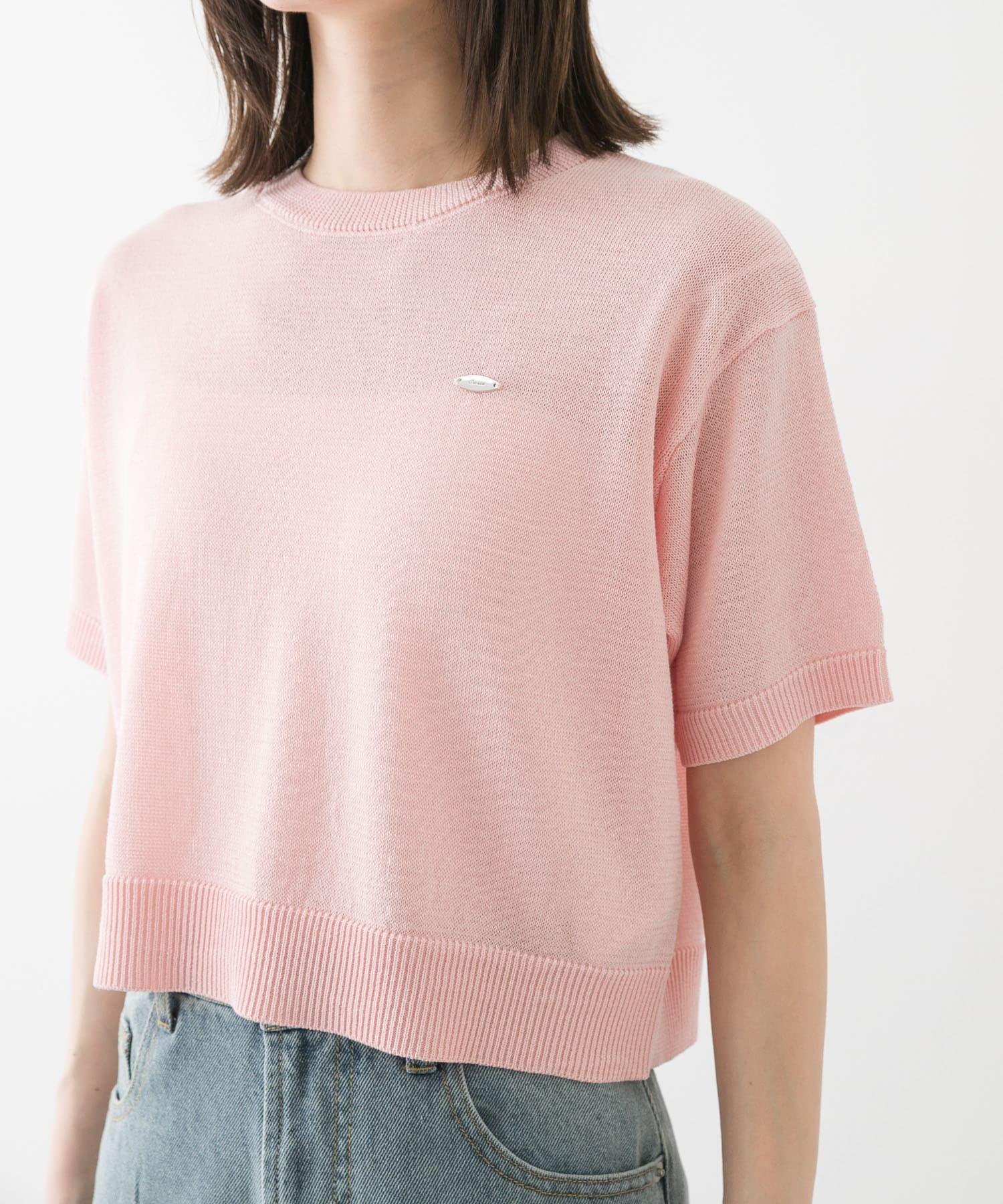 SENSE OF PLACE by URBAN RESEARCH「クルーネッククロップドセーター」|ニット・セーター|