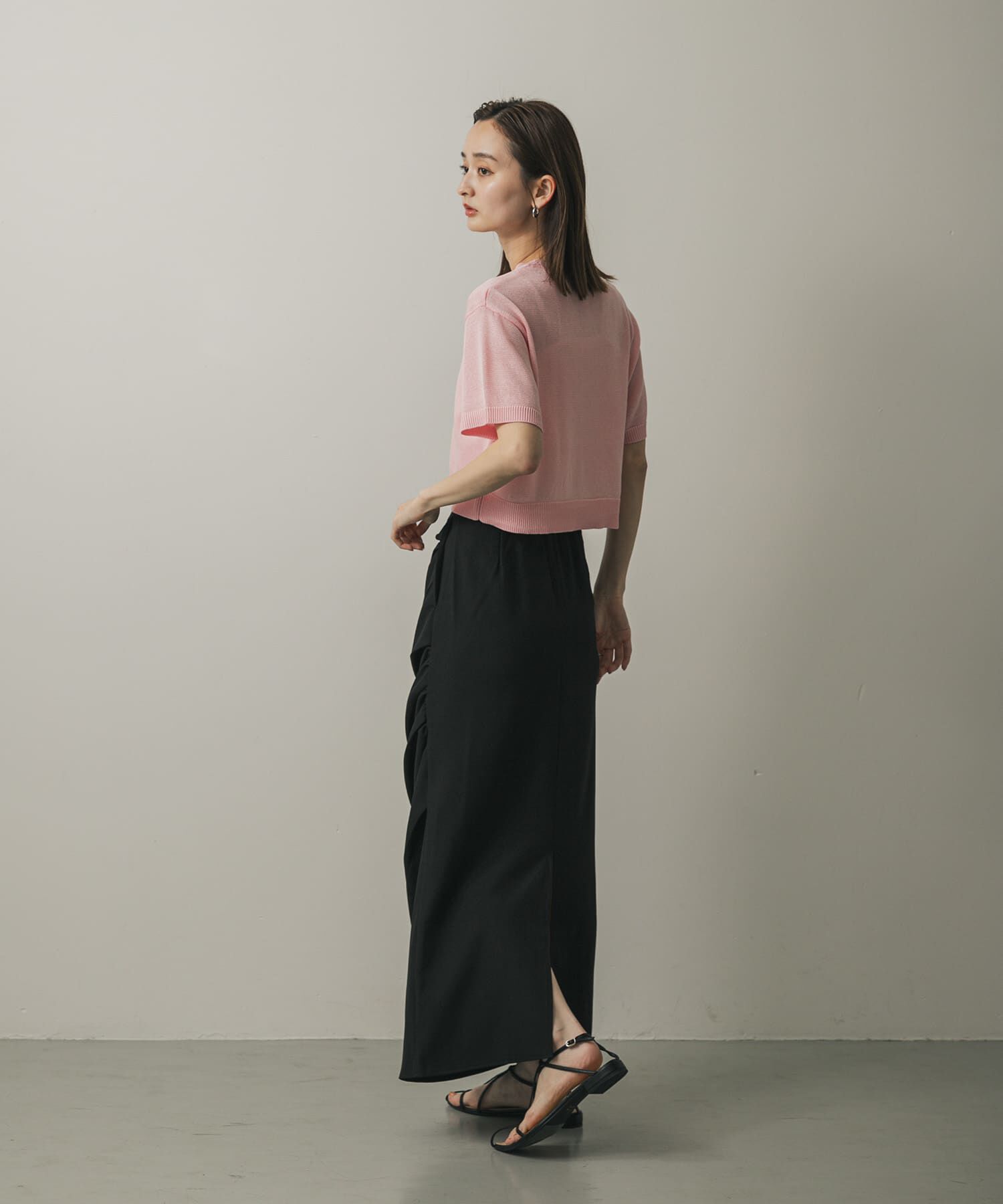 SENSE OF PLACE by URBAN RESEARCH「クルーネッククロップドセーター」|ニット・セーター|