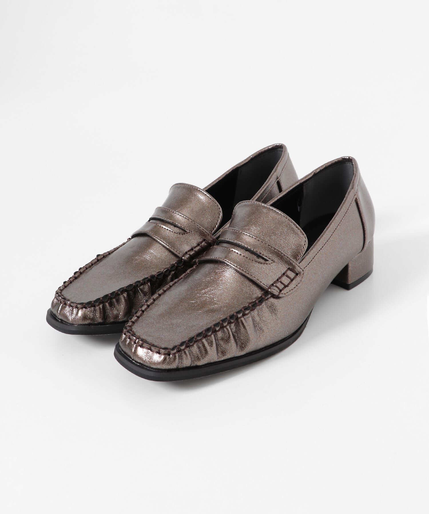 SENSE OF PLACE by URBAN RESEARCH「メタリックギャザーローファー」|ローファー|