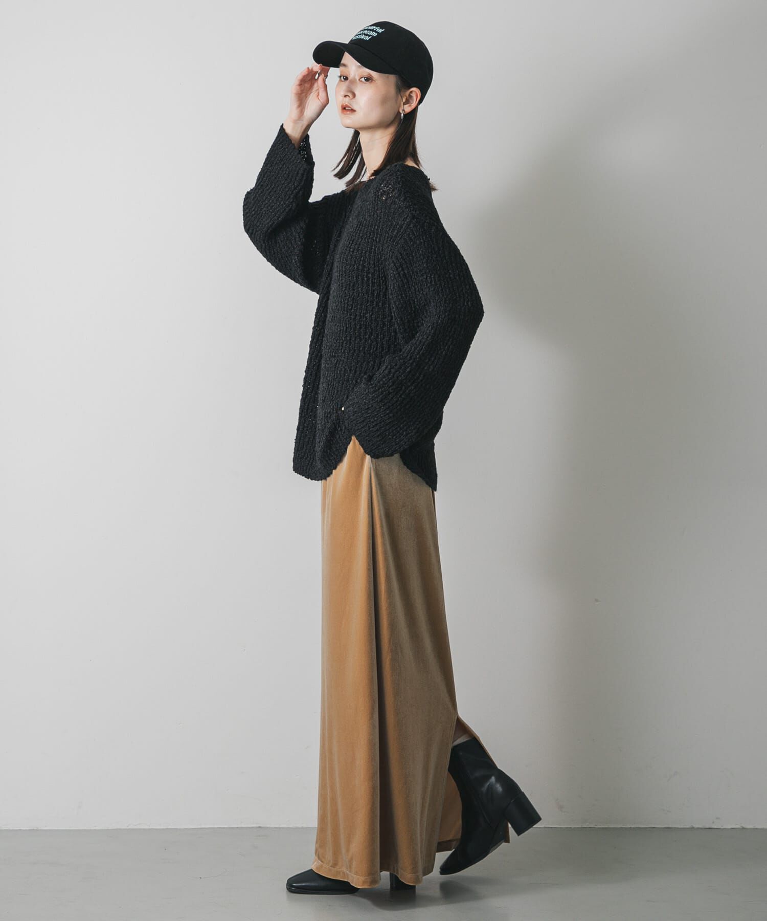 SENSE OF PLACE by URBAN RESEARCH「『TALLサイズ/WEB限定』ベロアナロースカート」|スカート|