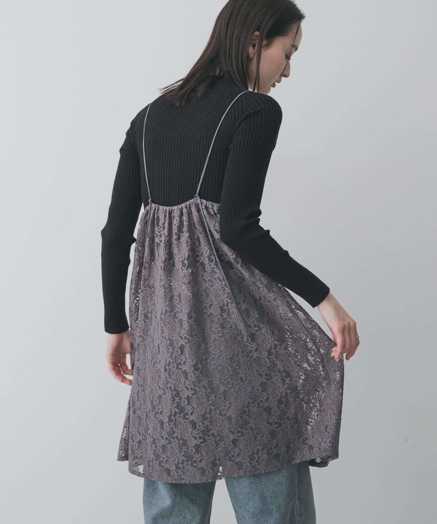 SENSE OF PLACE by URBAN RESEARCH「レースキャミチュニック」|キャミソール|