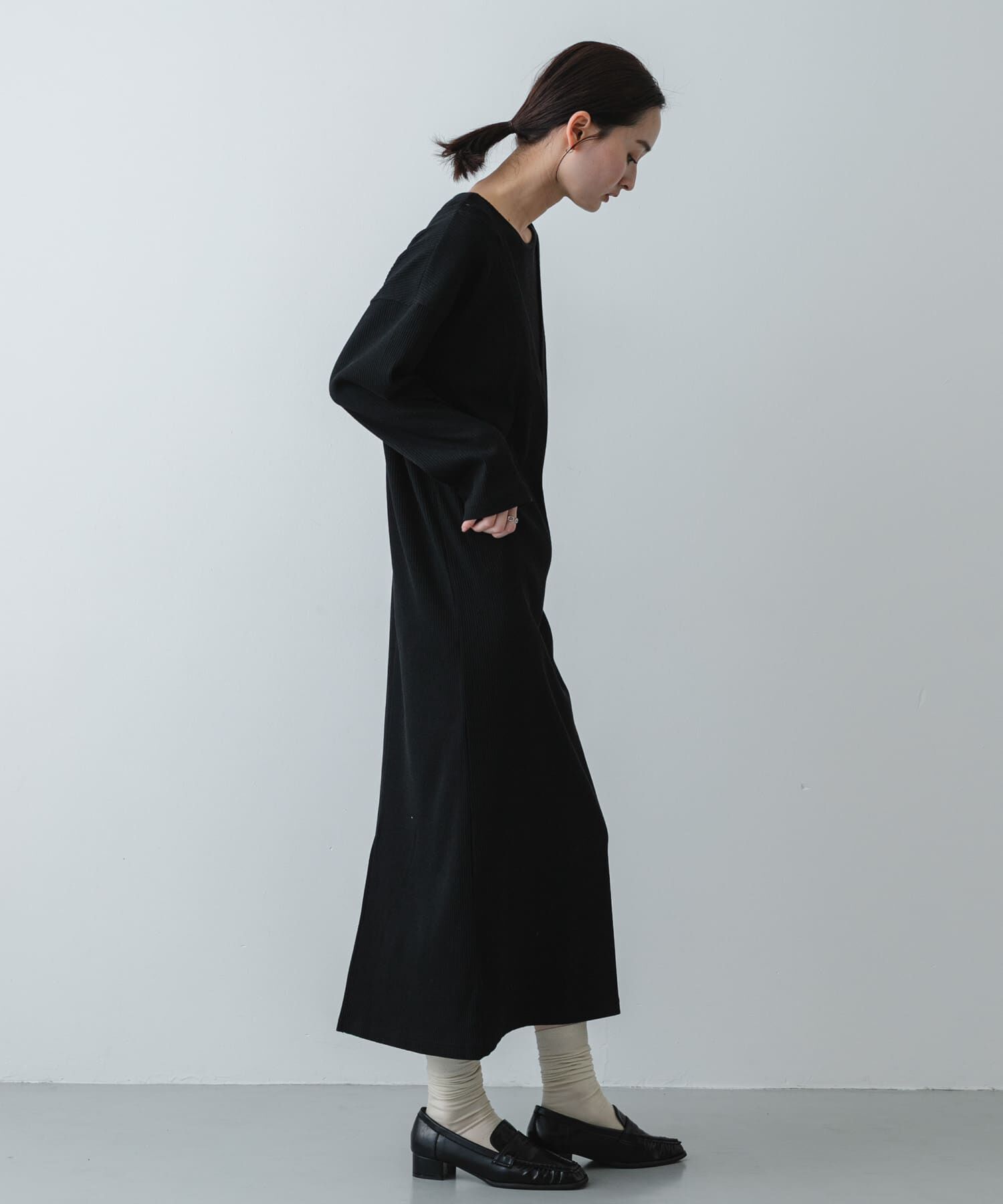 SENSE OF PLACE by URBAN RESEARCH「レイヤードネックリブワンピース」|ワンピース|