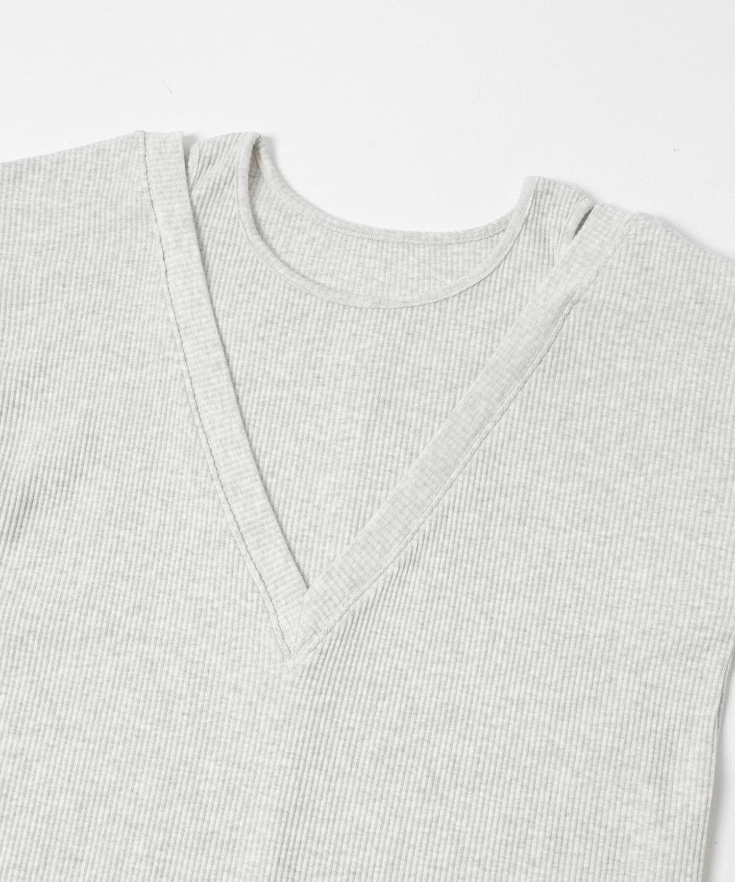 SENSE OF PLACE by URBAN RESEARCH「レイヤードネックリブワンピース」|ワンピース|