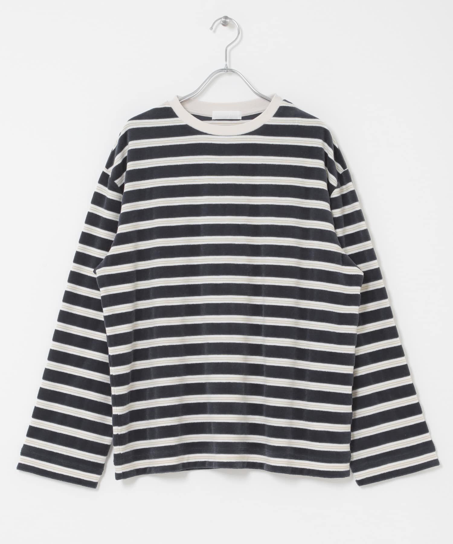 SENSE OF PLACE by URBAN RESEARCH「ベロアボーダーTシャツ」|Tシャツ・カットソー|