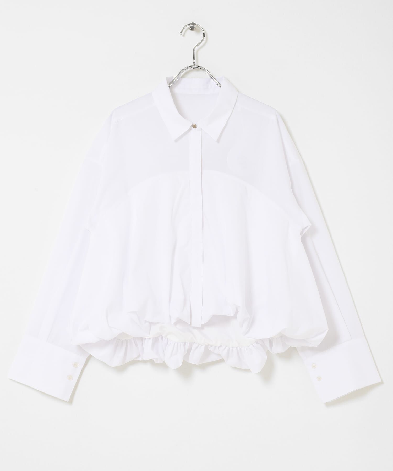 SENSE OF PLACE by URBAN RESEARCH「『イージーケア』シルバーボタンバルーンシャツ」|シャツ・ブラウス|