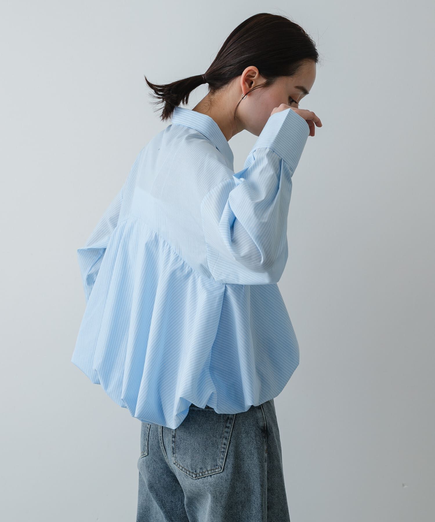 SENSE OF PLACE by URBAN RESEARCH「『イージーケア』シルバーボタンバルーンシャツ」|シャツ・ブラウス|