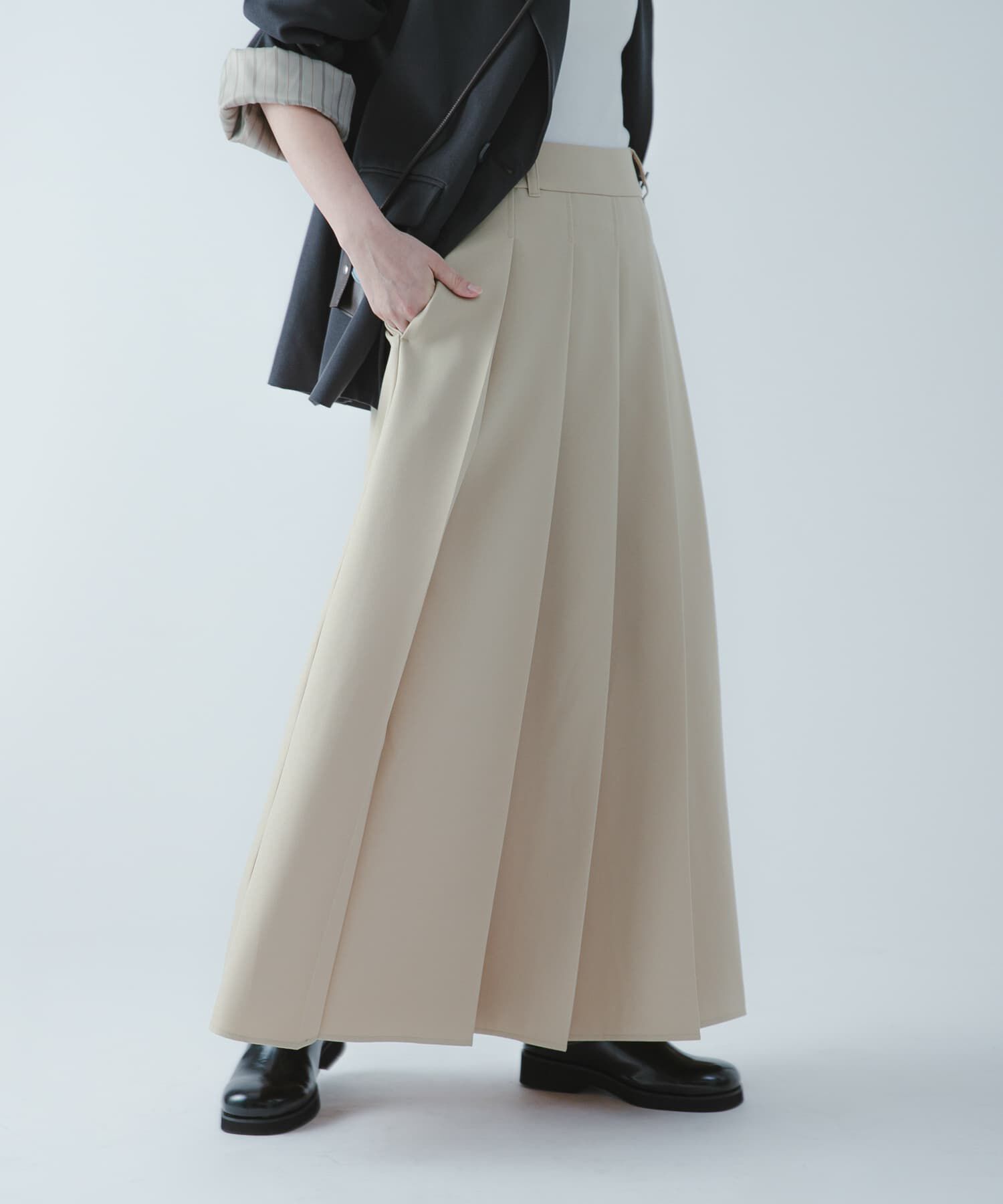 SENSE OF PLACE by URBAN RESEARCH「『撥水/防花粉』SKINProofフロントプリーツスカート」|スカート|