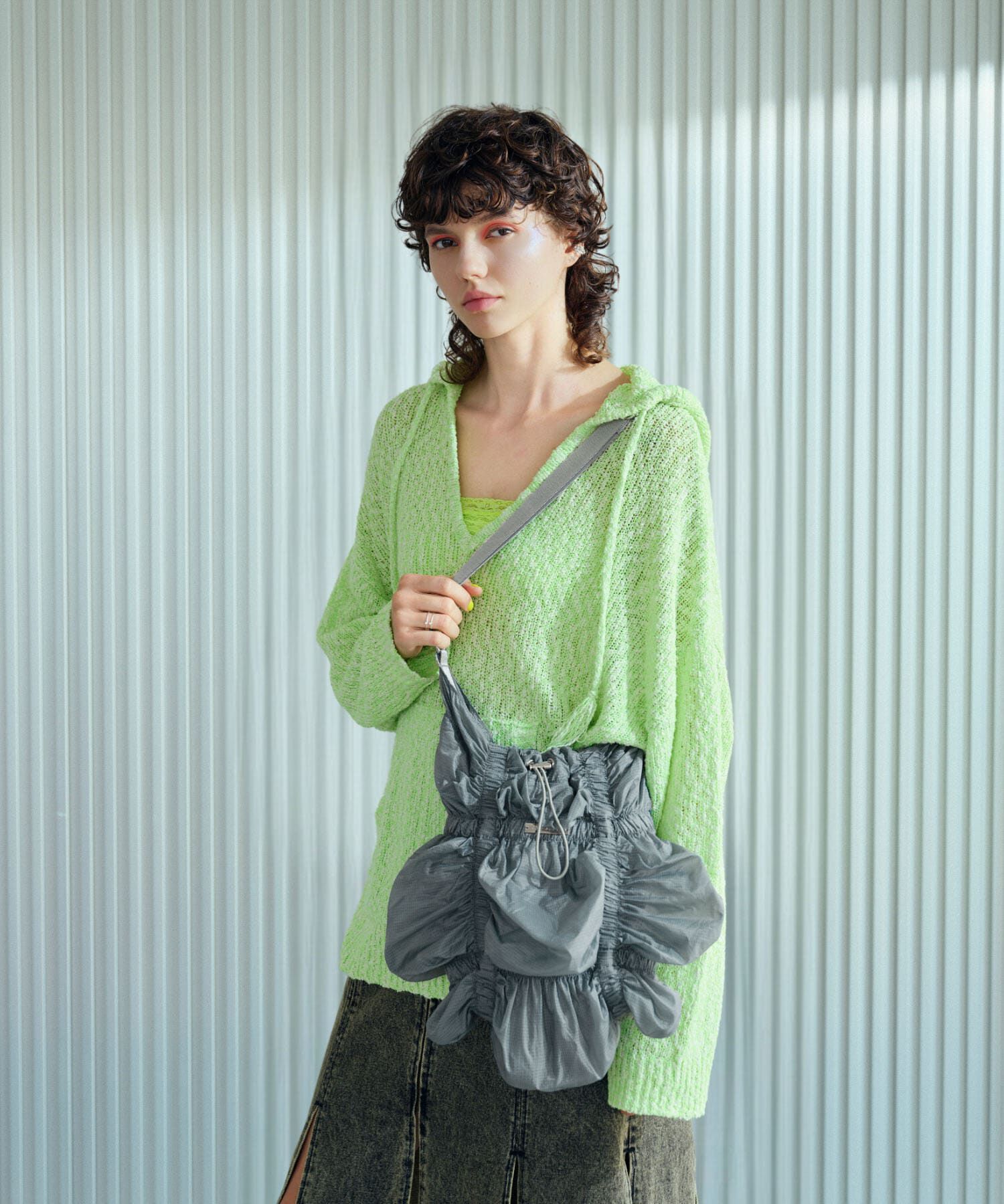 SENSE OF PLACE by URBAN RESEARCH「ANNA SUI NYC　シャーリングショルダーシアーバッグ」|ショルダー・メッセンジャー|