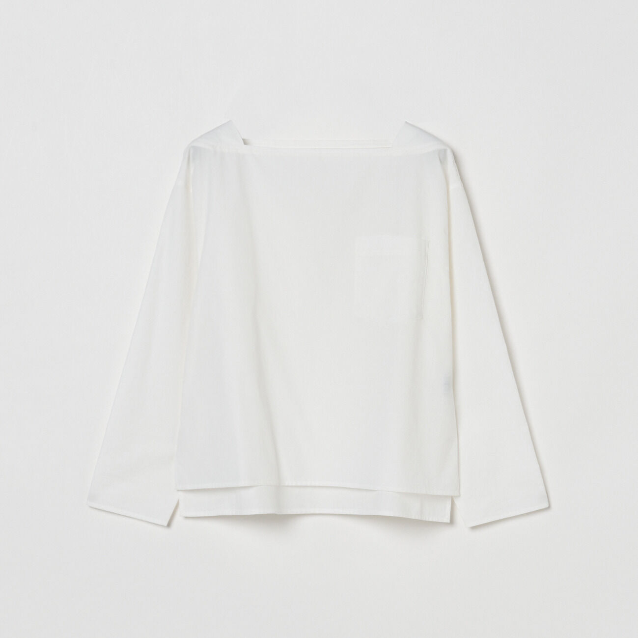 HELIOPOLE「HELIOPOLE SQUARE NECK PULLOVER」|シャツ・ブラウス|ホワイト