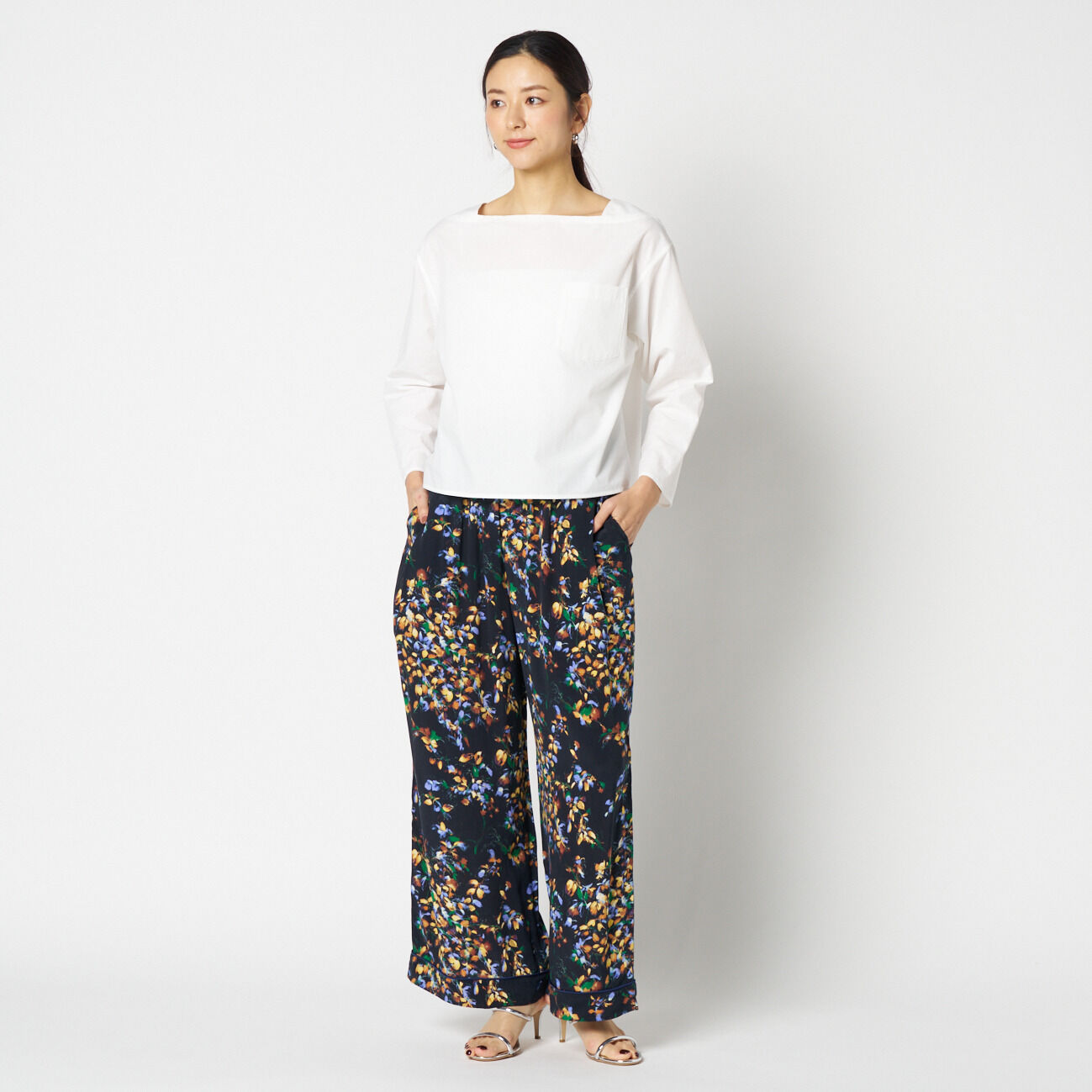 HELIOPOLE「HELIOPOLE SQUARE NECK PULLOVER」|シャツ・ブラウス|