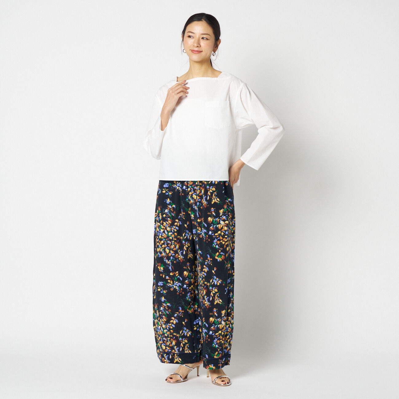 HELIOPOLE「HELIOPOLE SQUARE NECK PULLOVER」|シャツ・ブラウス|