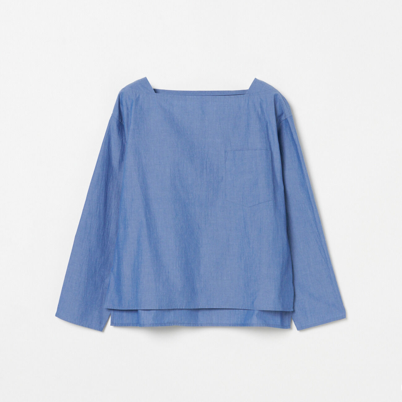 HELIOPOLE「HELIOPOLE SQUARE NECK PULLOVER」|シャツ・ブラウス|ダークブルー