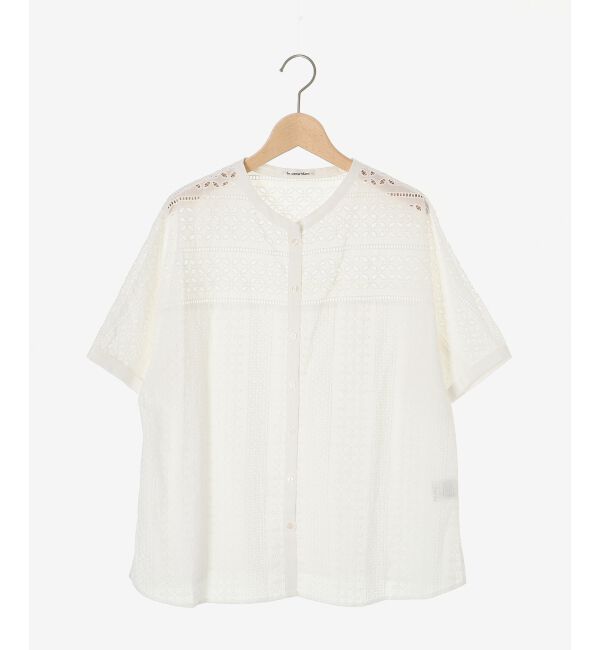 le.coeur blanc「《手洗い可能》カットワークレースドルマンブラウス」|シャツ・ブラウス|