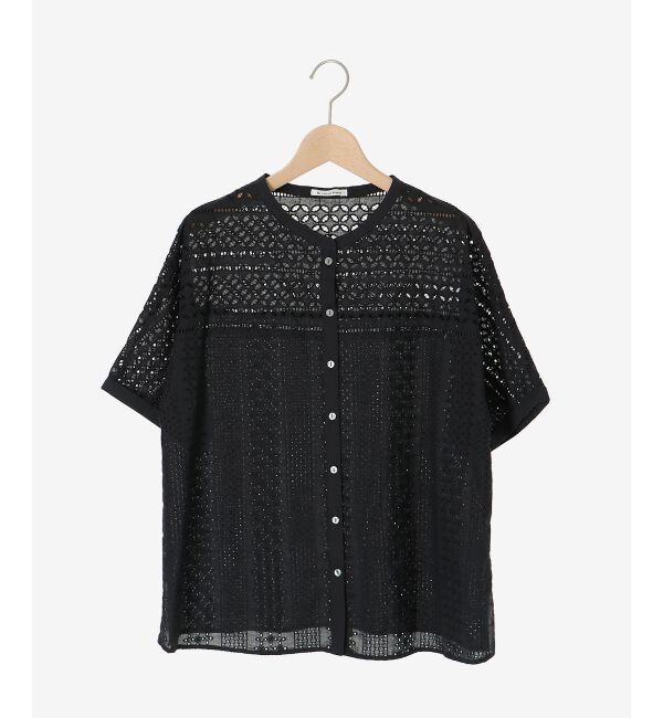 le.coeur blanc「《手洗い可能》カットワークレースドルマンブラウス」|シャツ・ブラウス|