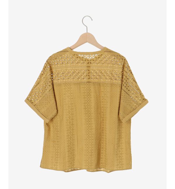 le.coeur blanc「《手洗い可能》カットワークレースドルマンブラウス」|シャツ・ブラウス|