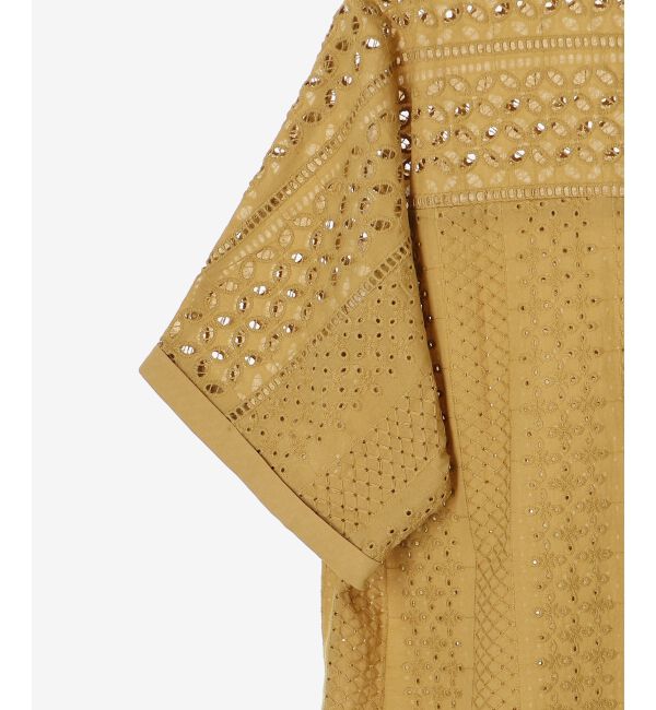 le.coeur blanc「《手洗い可能》カットワークレースドルマンブラウス」|シャツ・ブラウス|