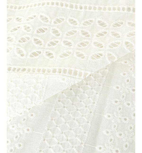 le.coeur blanc「《手洗い可能》カットワークレースドルマンブラウス」|シャツ・ブラウス|