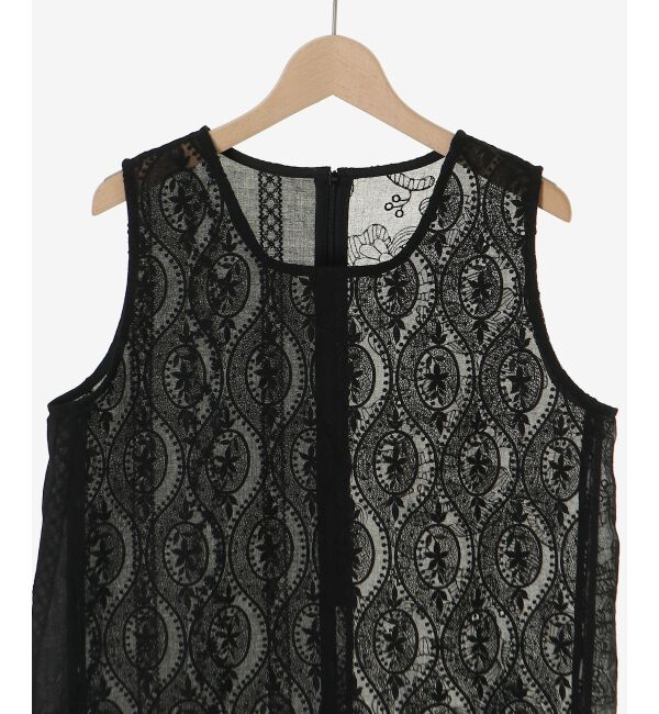  「vaneumレーススクエアネックトップス」|シャツ・ブラウス|