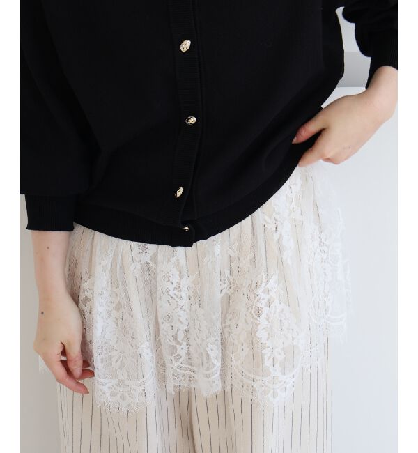 「《WEB限定アイテム》レースレイヤードスカート（付け裾)」|その他|